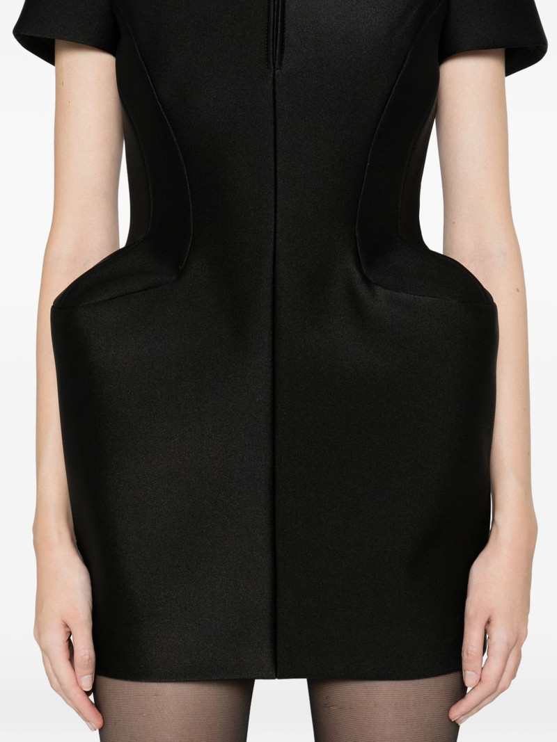 zip short-sleeve mini dress 5