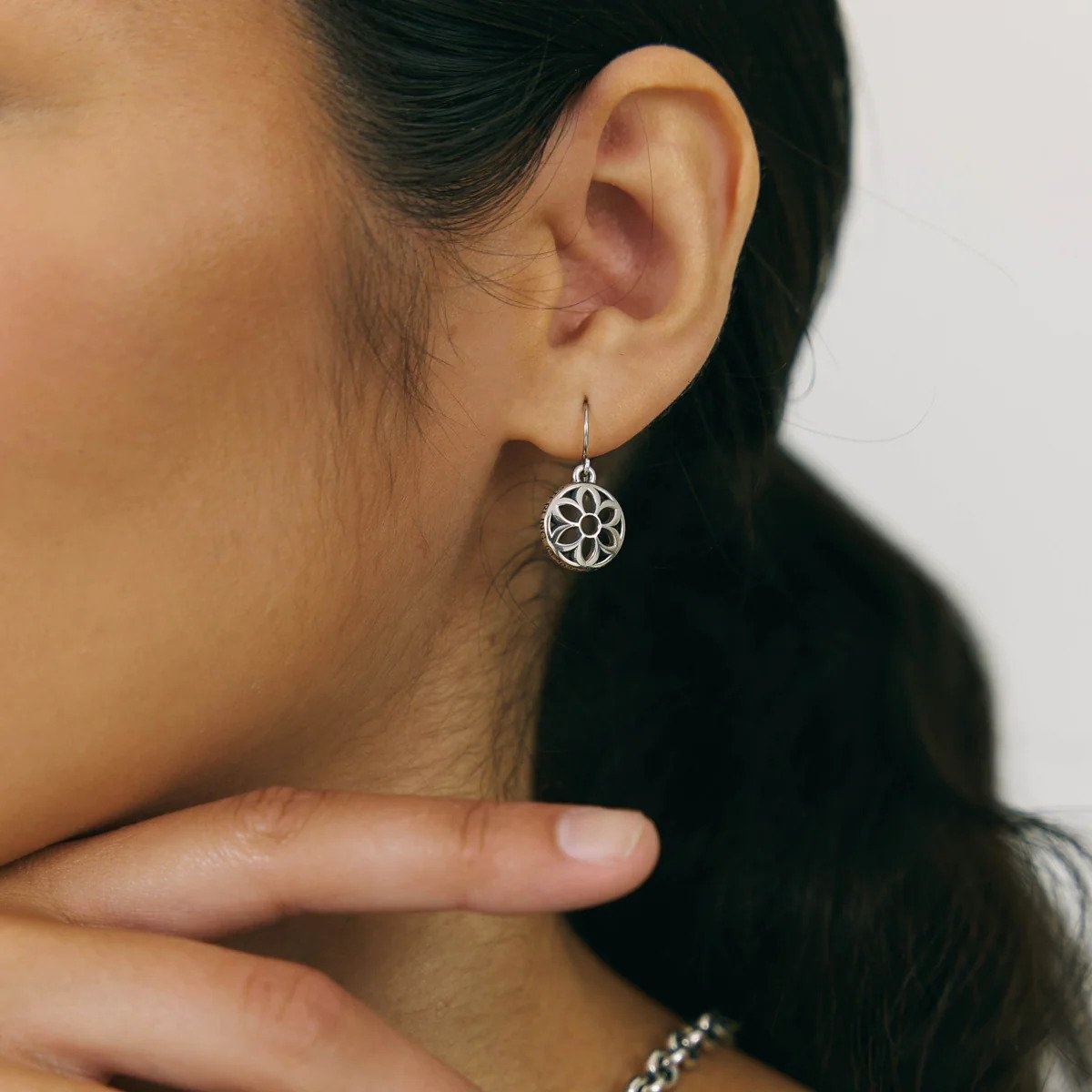 ES-ROS-STA GOOD ART HLYWD Rosette Station Earring - Sterling Silver - 2