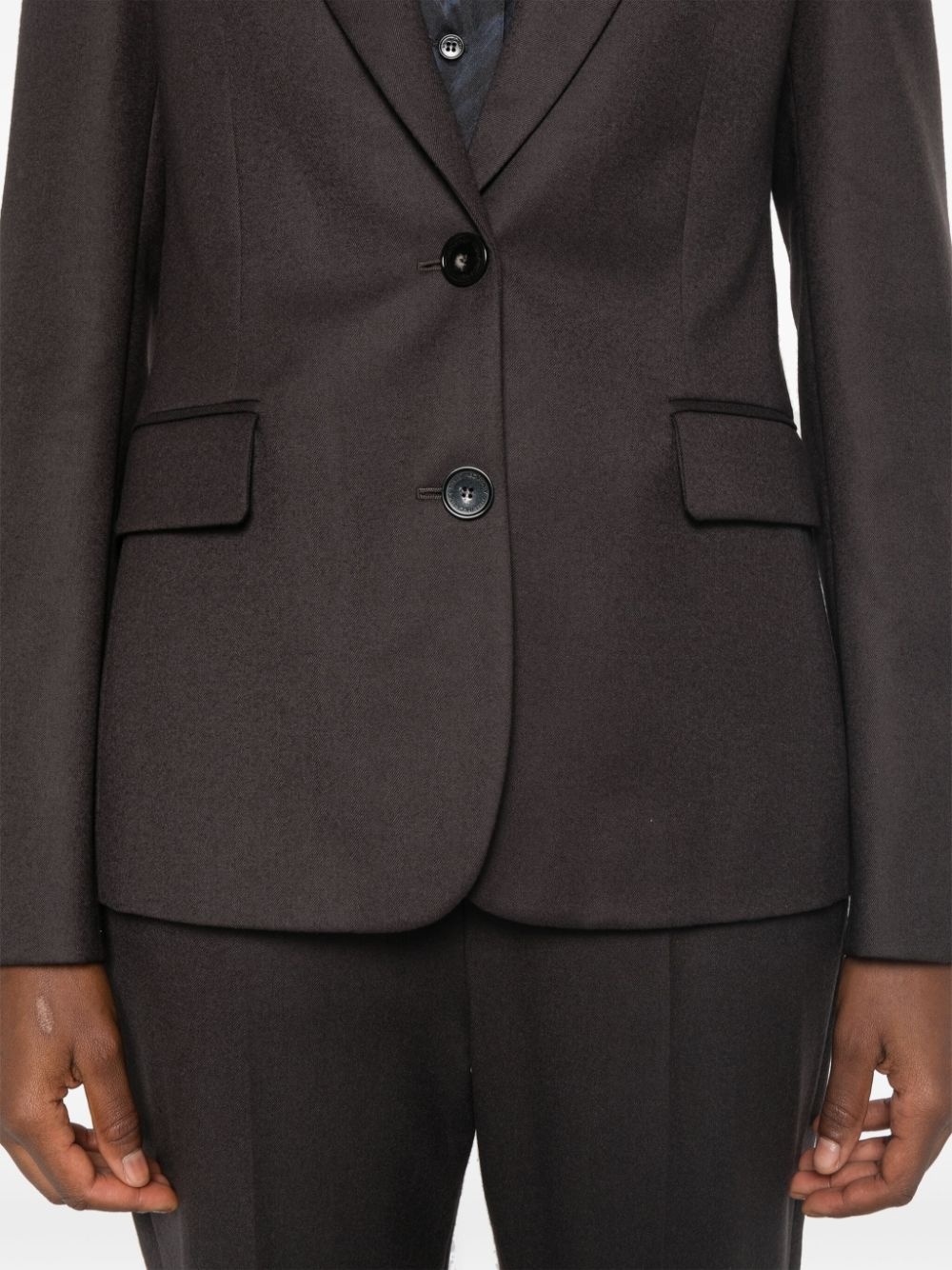 wool single-breasted blazer - 5