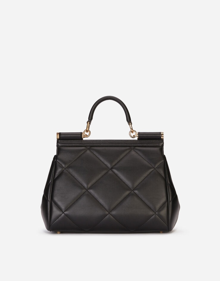 Medium Sicily bag in aria matelassé calfskin - 4