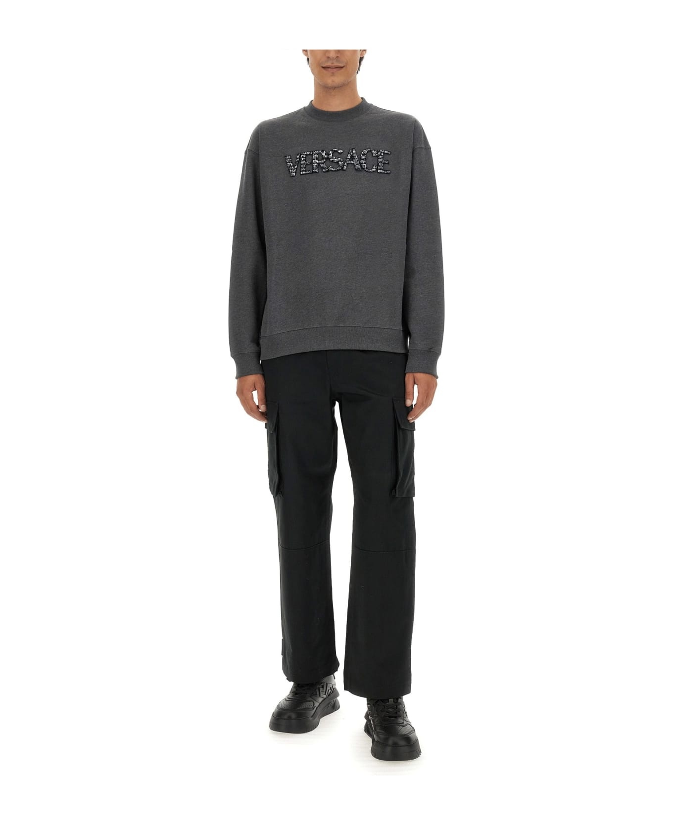 Sweatshirt With Crocodile Logo - 4