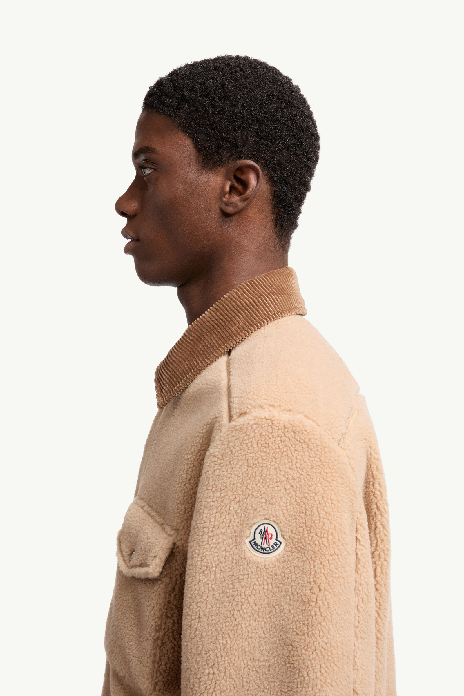 Teddy Corduroy-Trimmed Shirt Jacket - 4