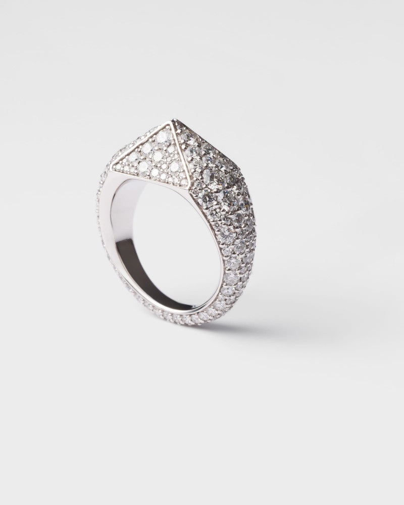 Prada Eternal Gold ring in white gold and diamonds outlook