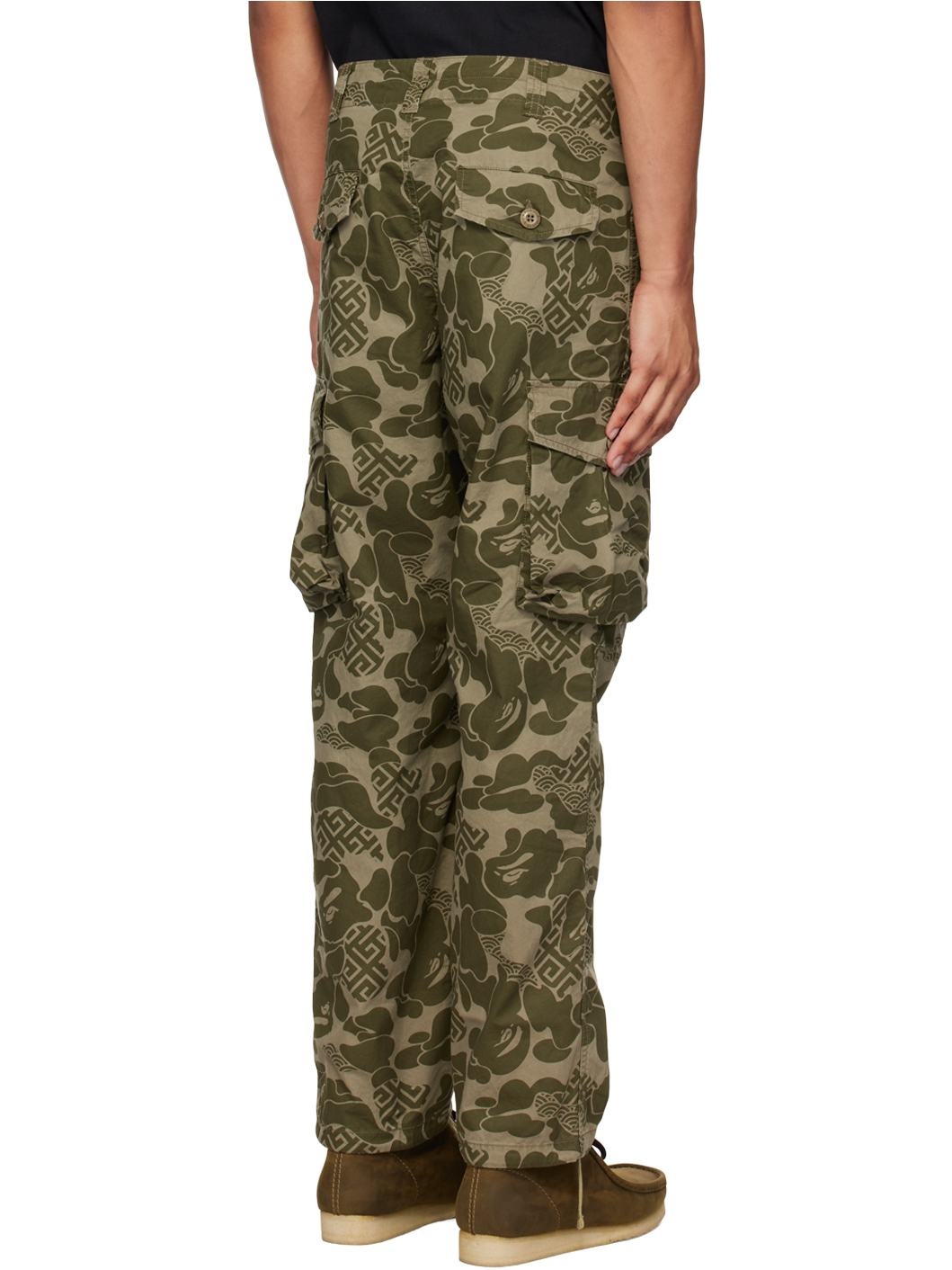 Khaki Asia Camo Cargo Pants - 3
