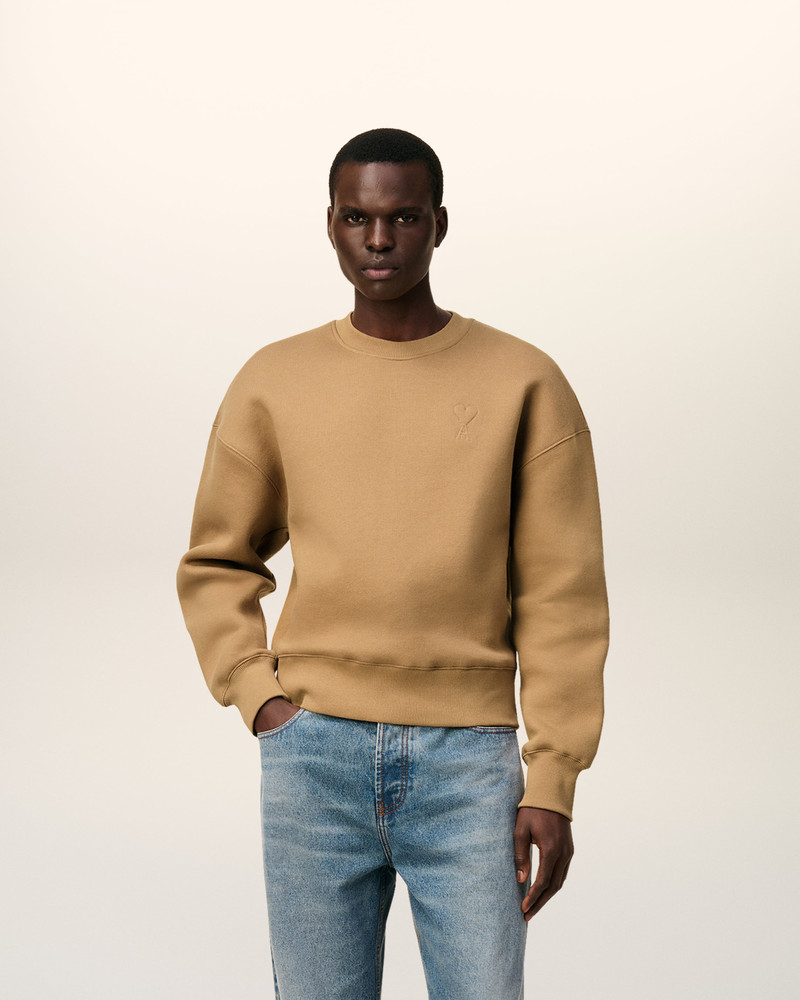 AMI Paris BROWN COTTON AMI DE COEUR SWEATSHIRT outlook
