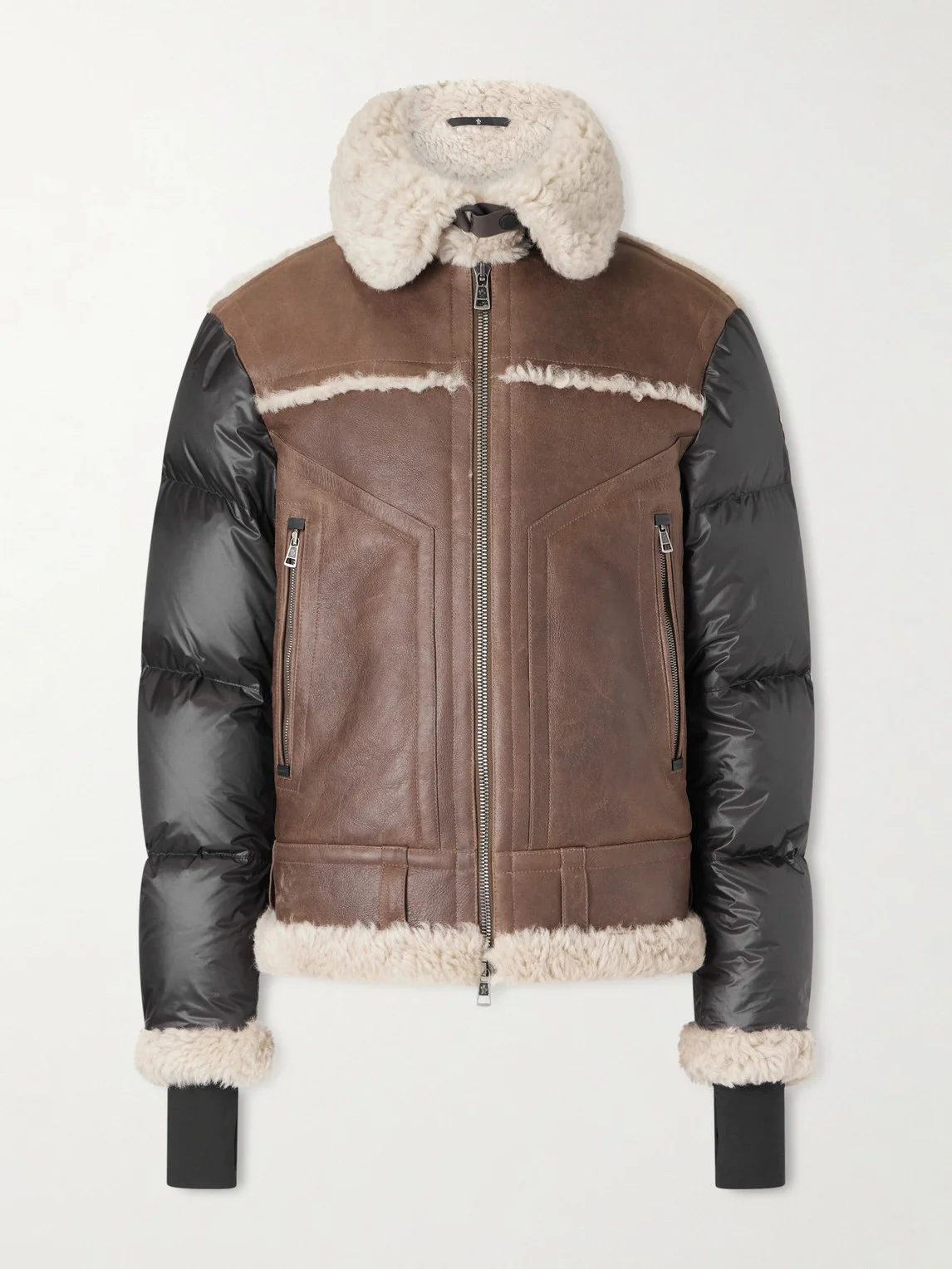 Argens Padded Shearling and Shell Jacket - 1