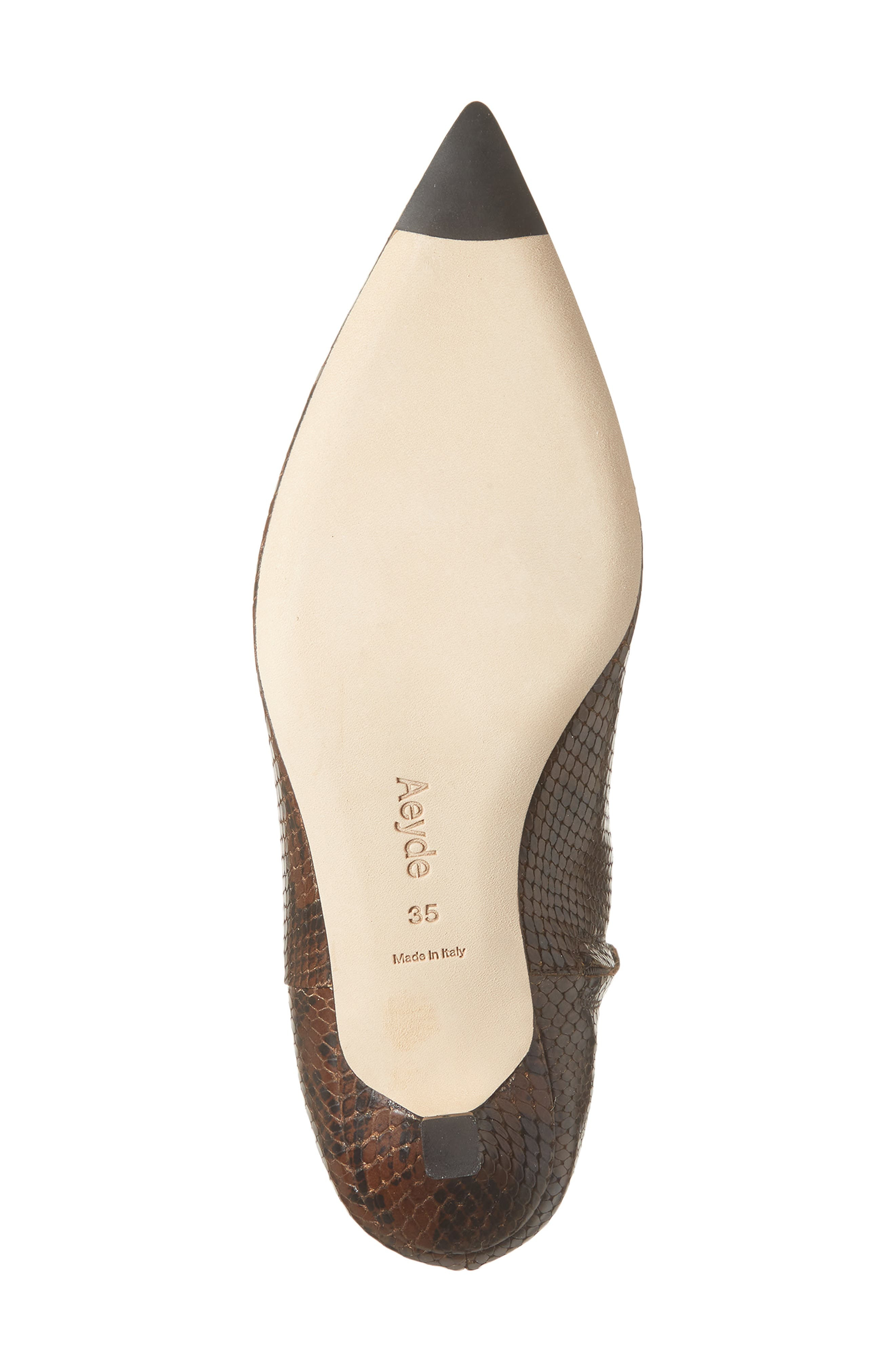 aeyde Sofie Pointed Toe Kitten Heel Bootie in Moka at Nordstrom - 6
