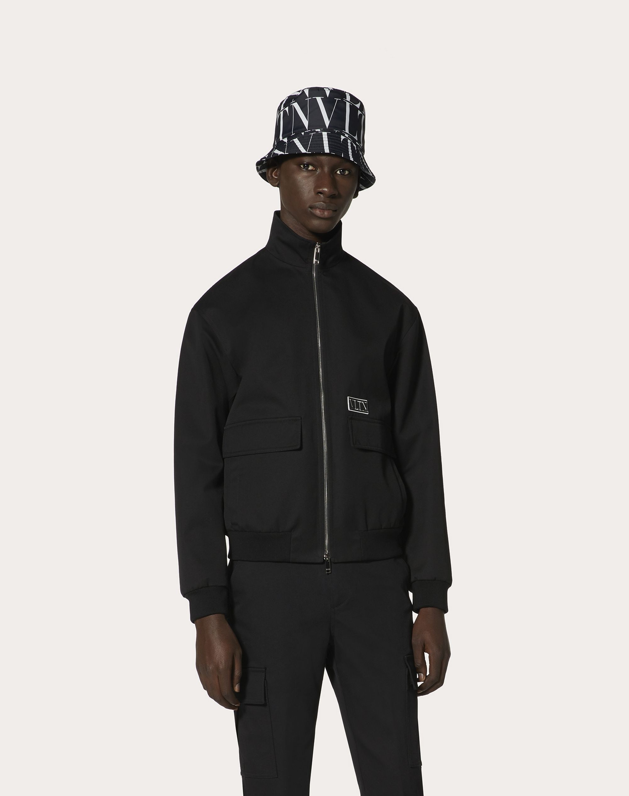 TECHNICAL COTTON BLOUSON WITH VLTN TAG - 3