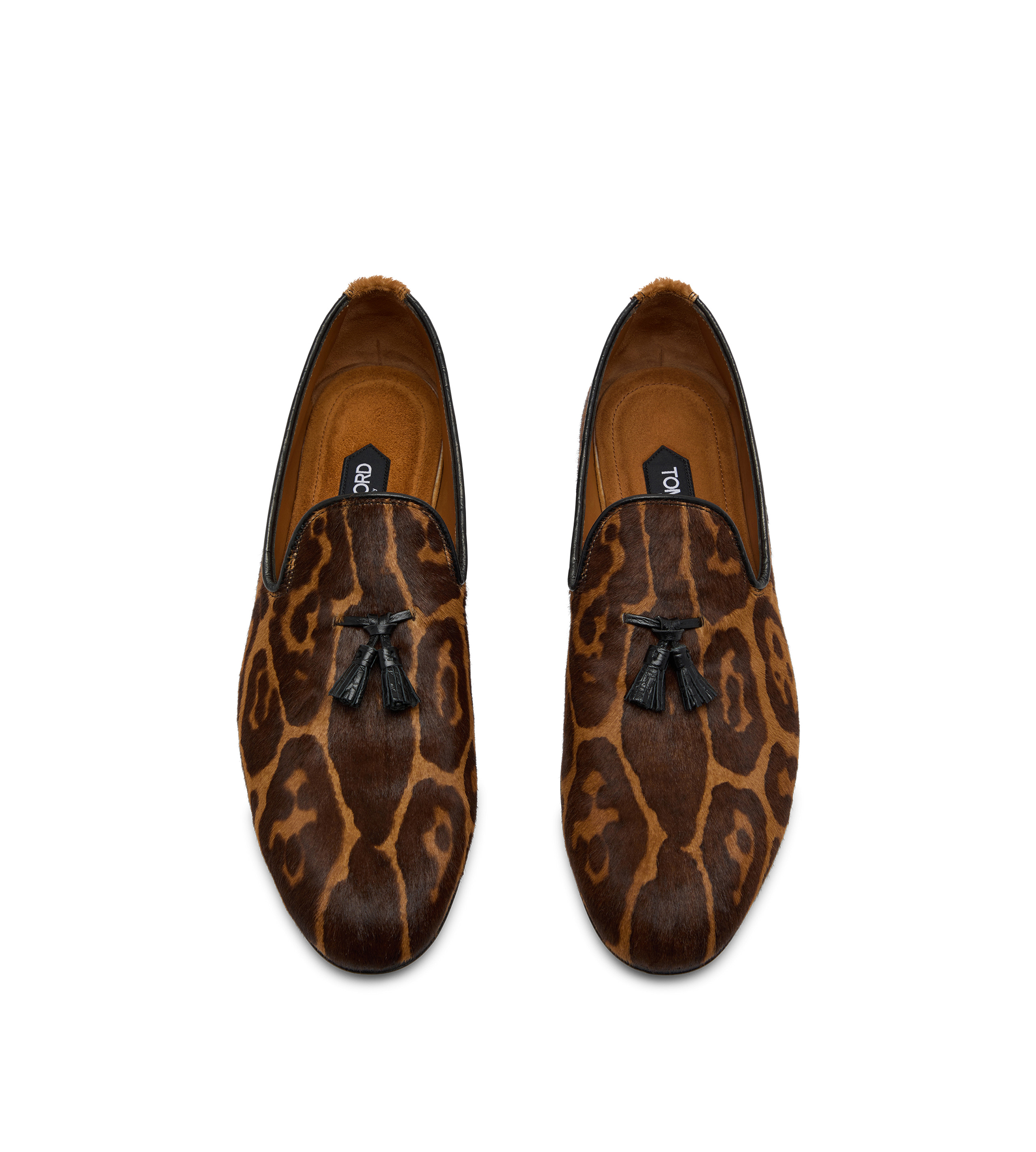 LEOPARD PRINTED PONY NICOLAS TASSEL SLIPPER - 2
