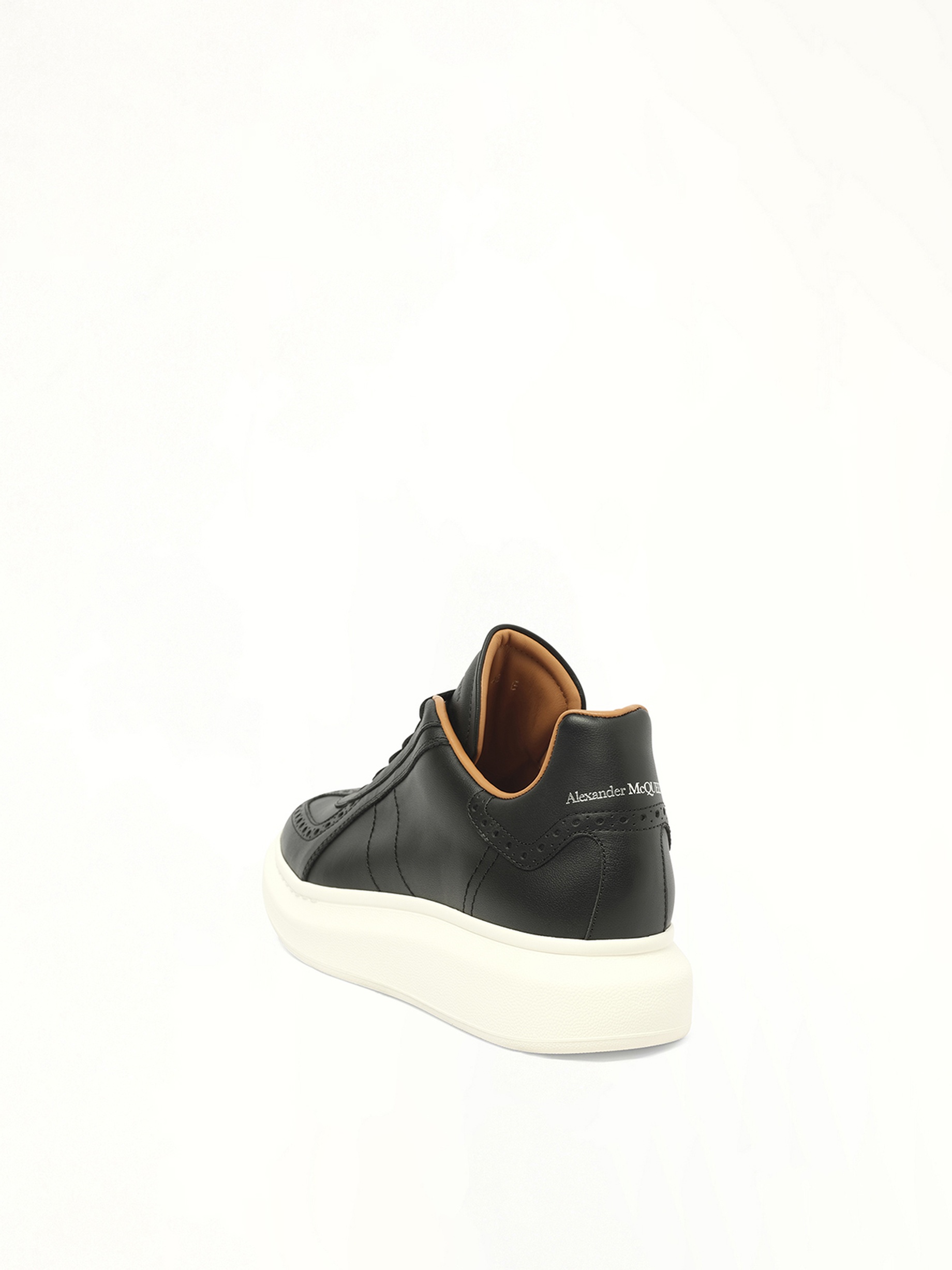 Candid Calf Larry Sneaker in Black/White - 3