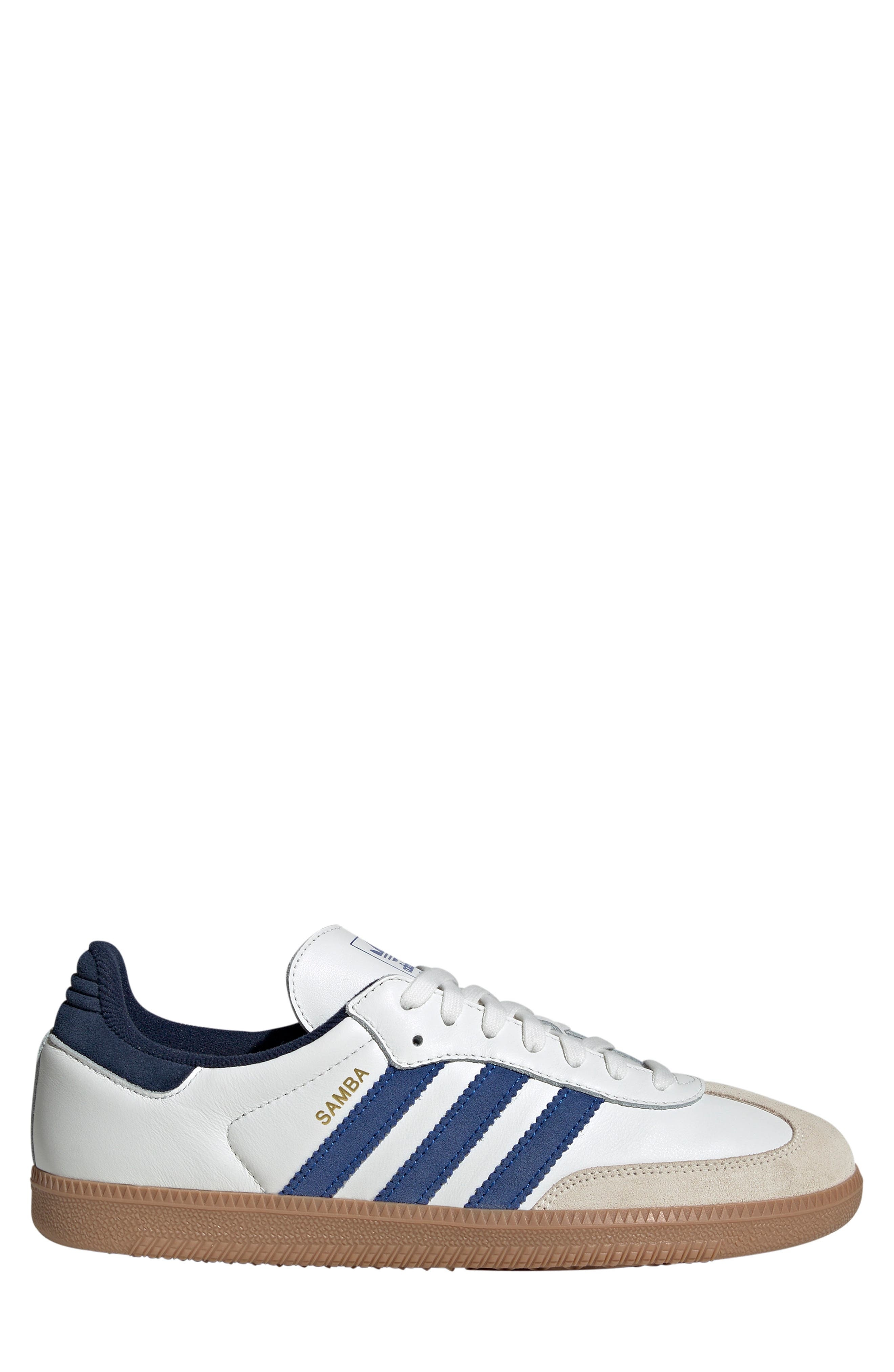 adidas Samba OG Sneaker in White/Royal Blue/Indigo at Nordstrom - 3