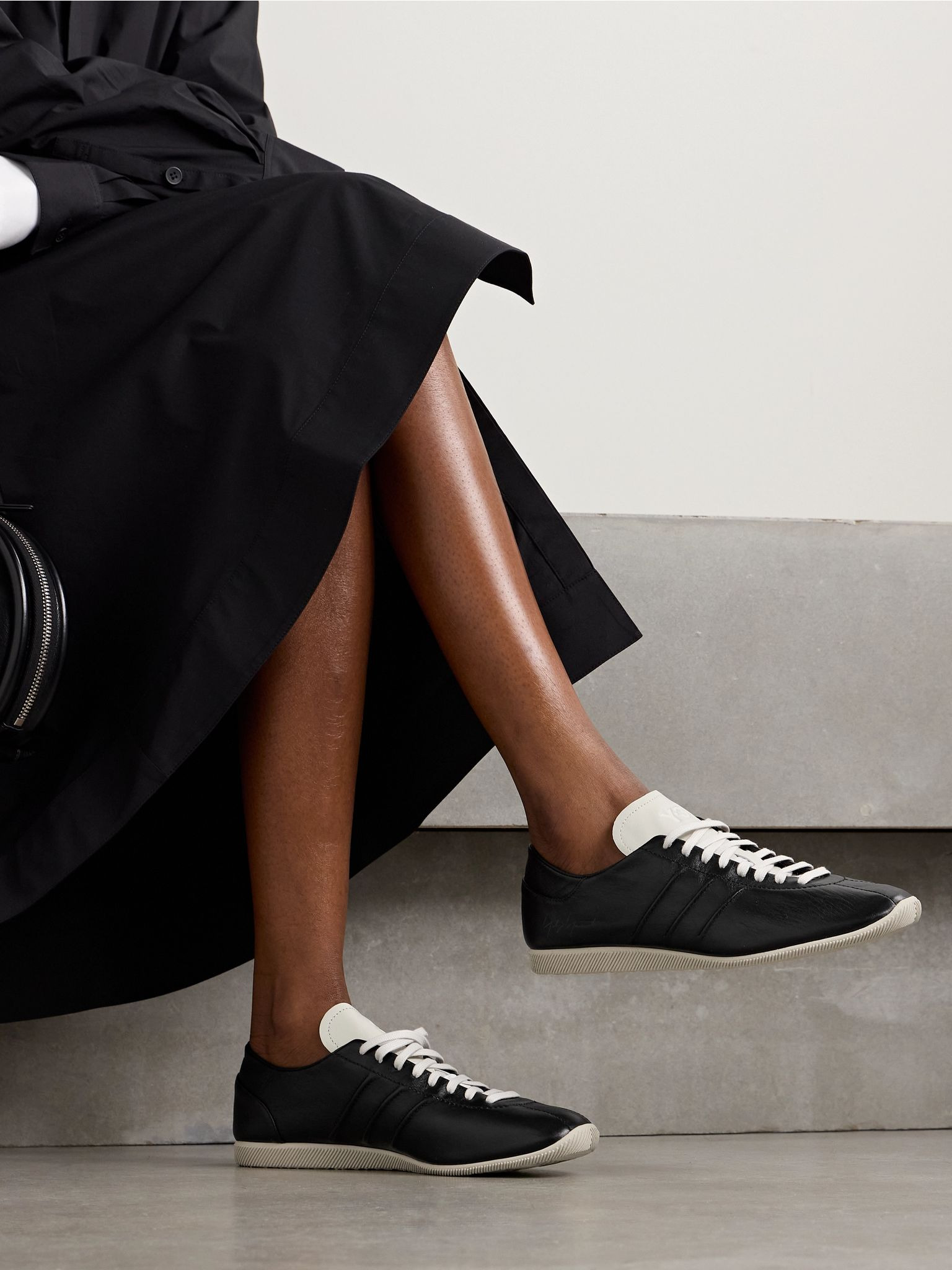 + Y-3 leather sneakers Black - 2