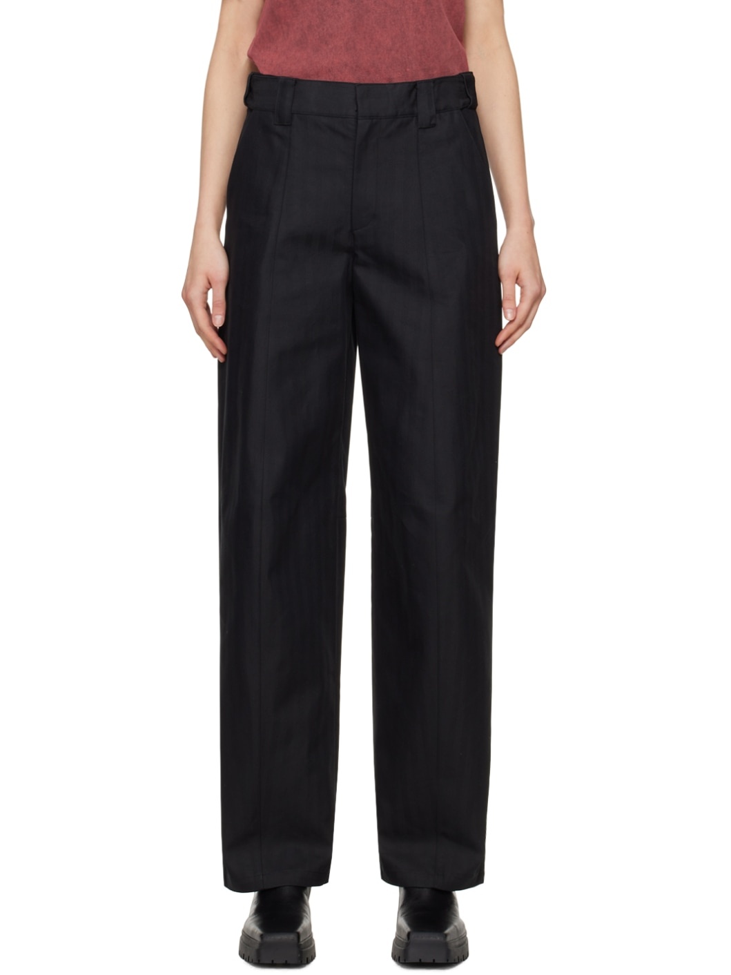 Black Tailored Trousers - 1