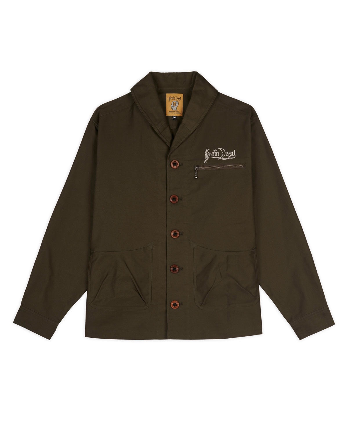 Shawl Collar Work Jacket - Mallard - 1