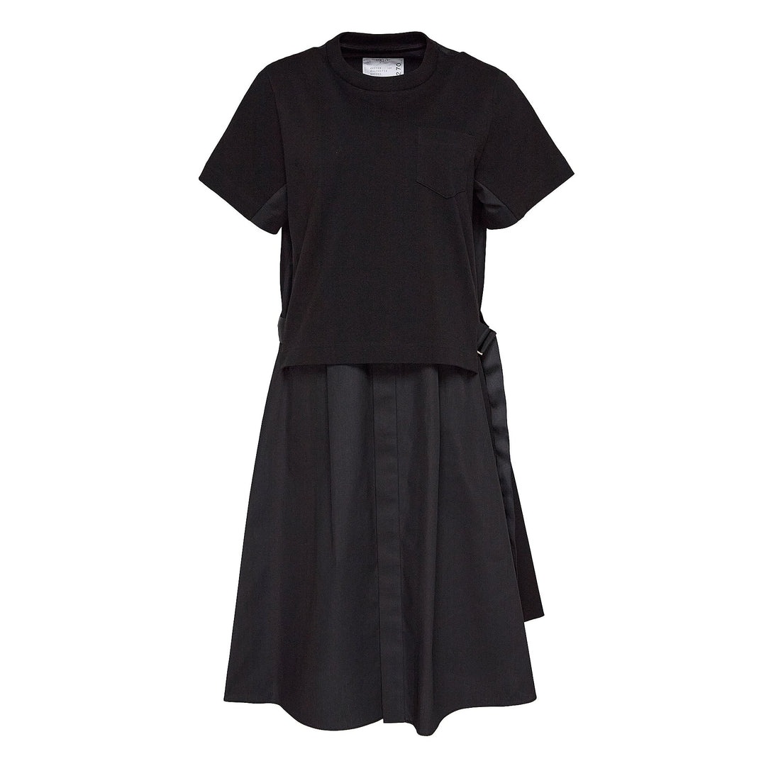 SACAI♡ Cotton Poplin x Cotton Jersey Dress sacai Cotton Poplin X Cotton Jersey Dress | club21 | REVERSIBLE