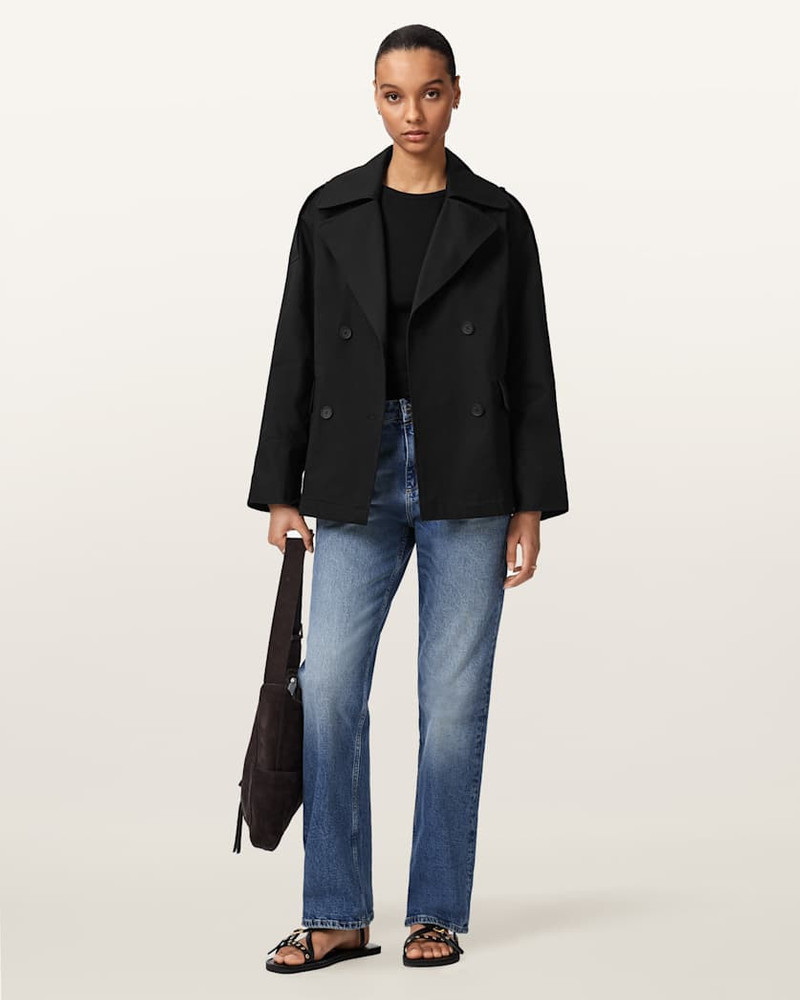 CONNIE RELAXED FIT DOUBLE BREASTED TRENCH COAT 4