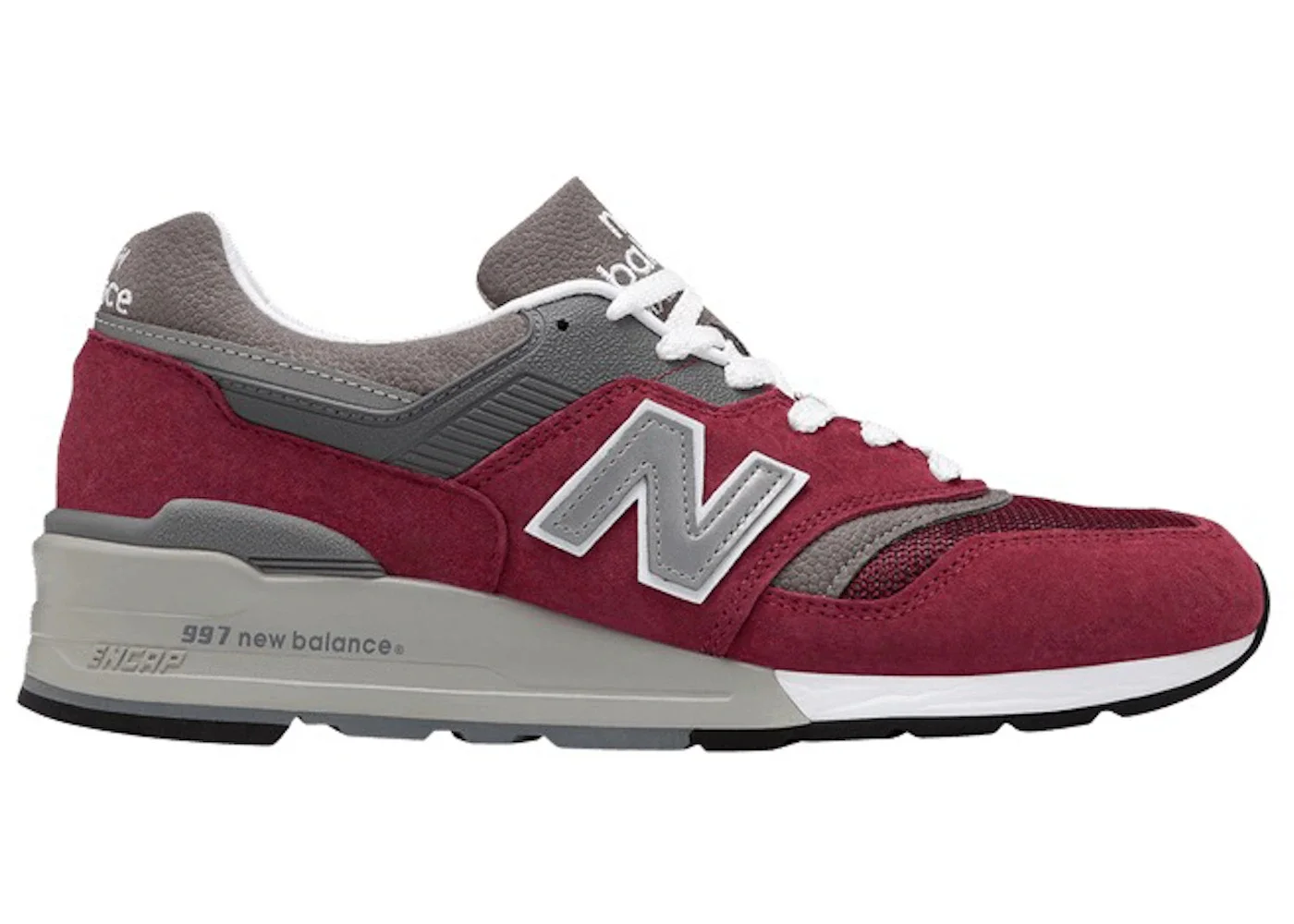 New Balance 997 MiUSA Burgundy Grey - 1