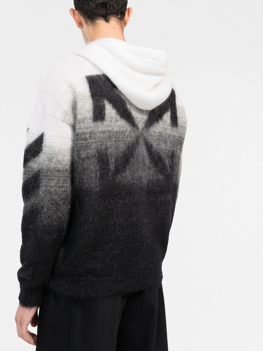 Arrows knitted hoodie - 3