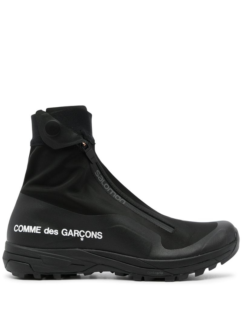 x Salomon logo-print high-top sneakers - 1