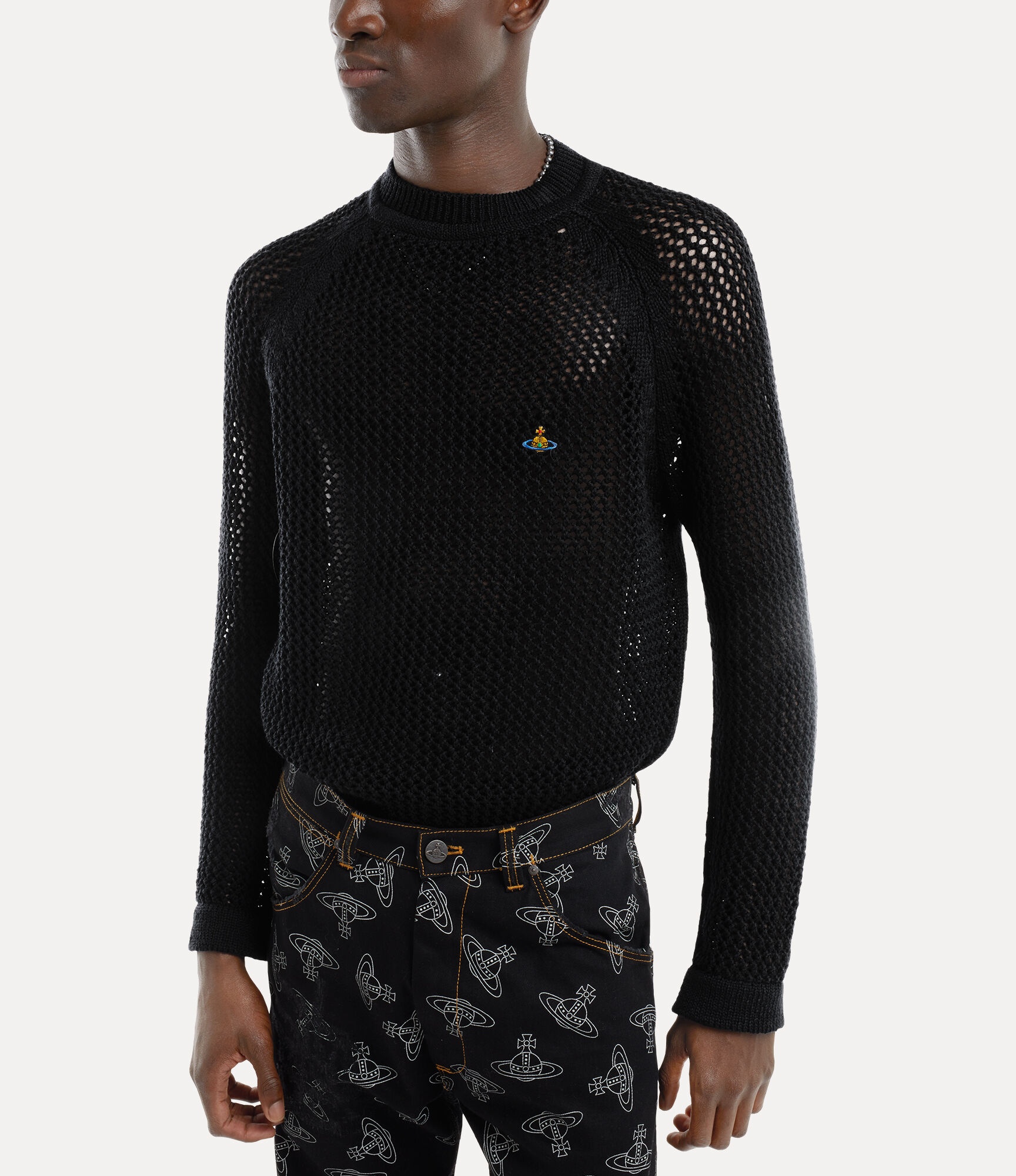 Vivienne Westwood｜ROUND NECK KNITS (JULIAN T-SHIRT (270 VIVIENNE WESTWOOD Julian Knitted T-Shirt Cream - Clothing