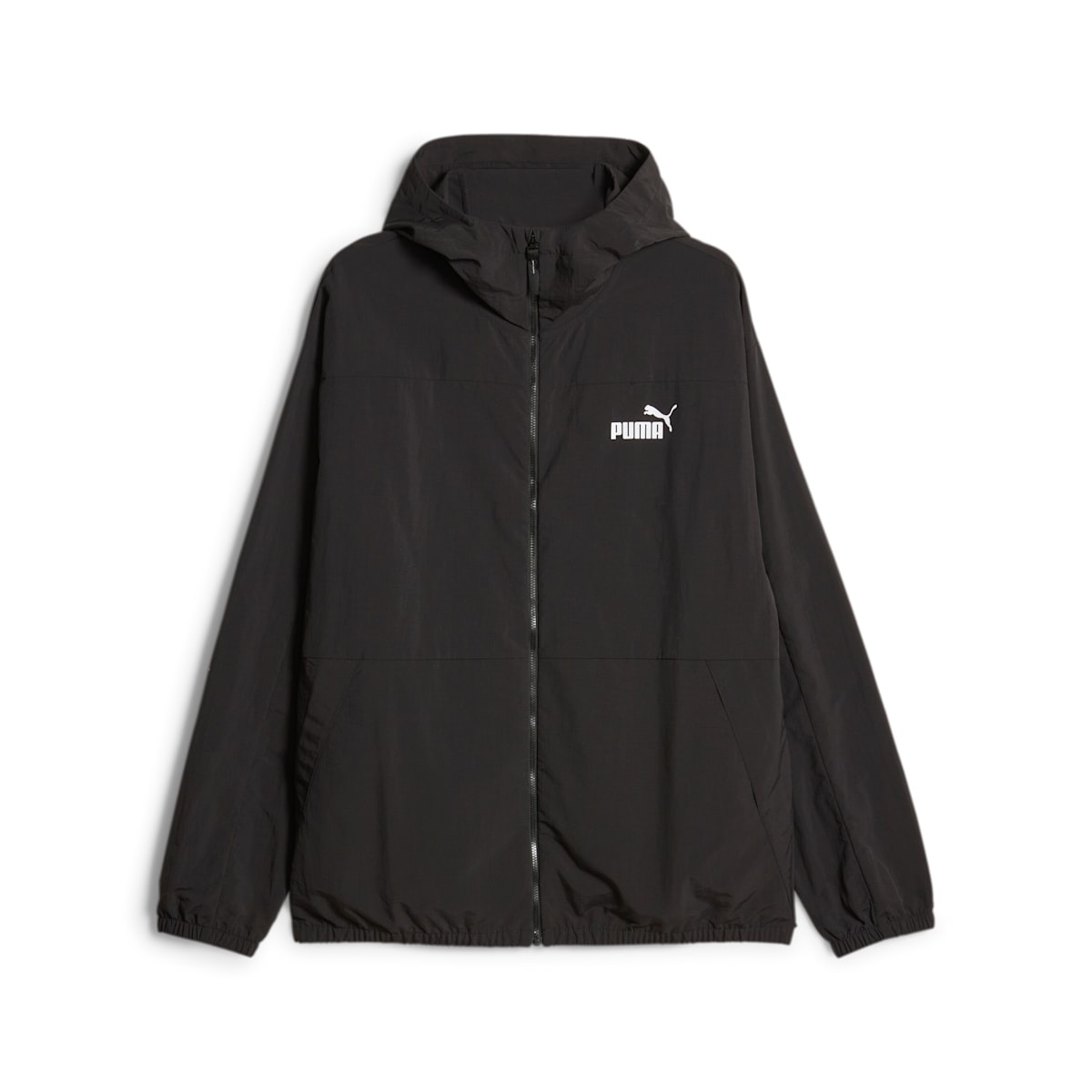 PUMA Oversized Hooded Windbreaker Jacket 'Black' 675387-01 - 1