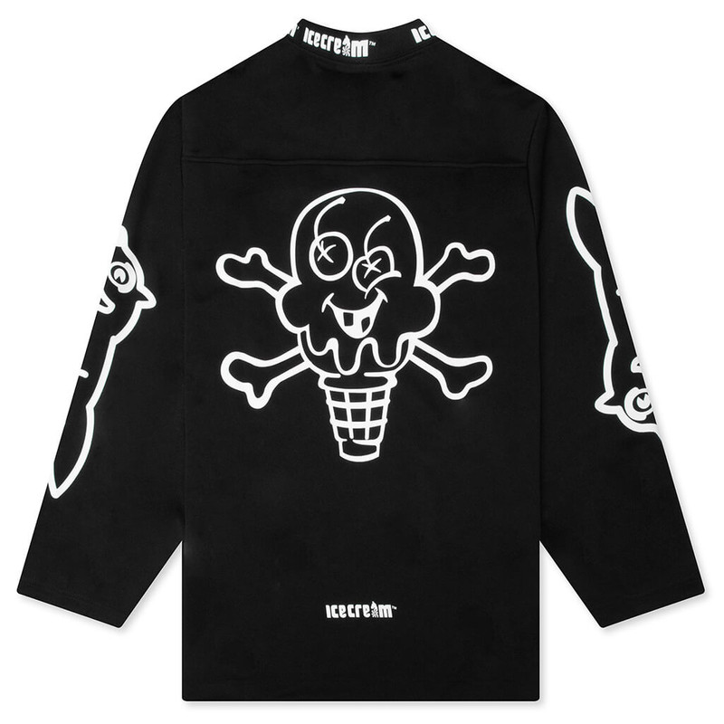 ICECREAM HYPERDRIVE L/S KNIT TEE - BLACK outlook
