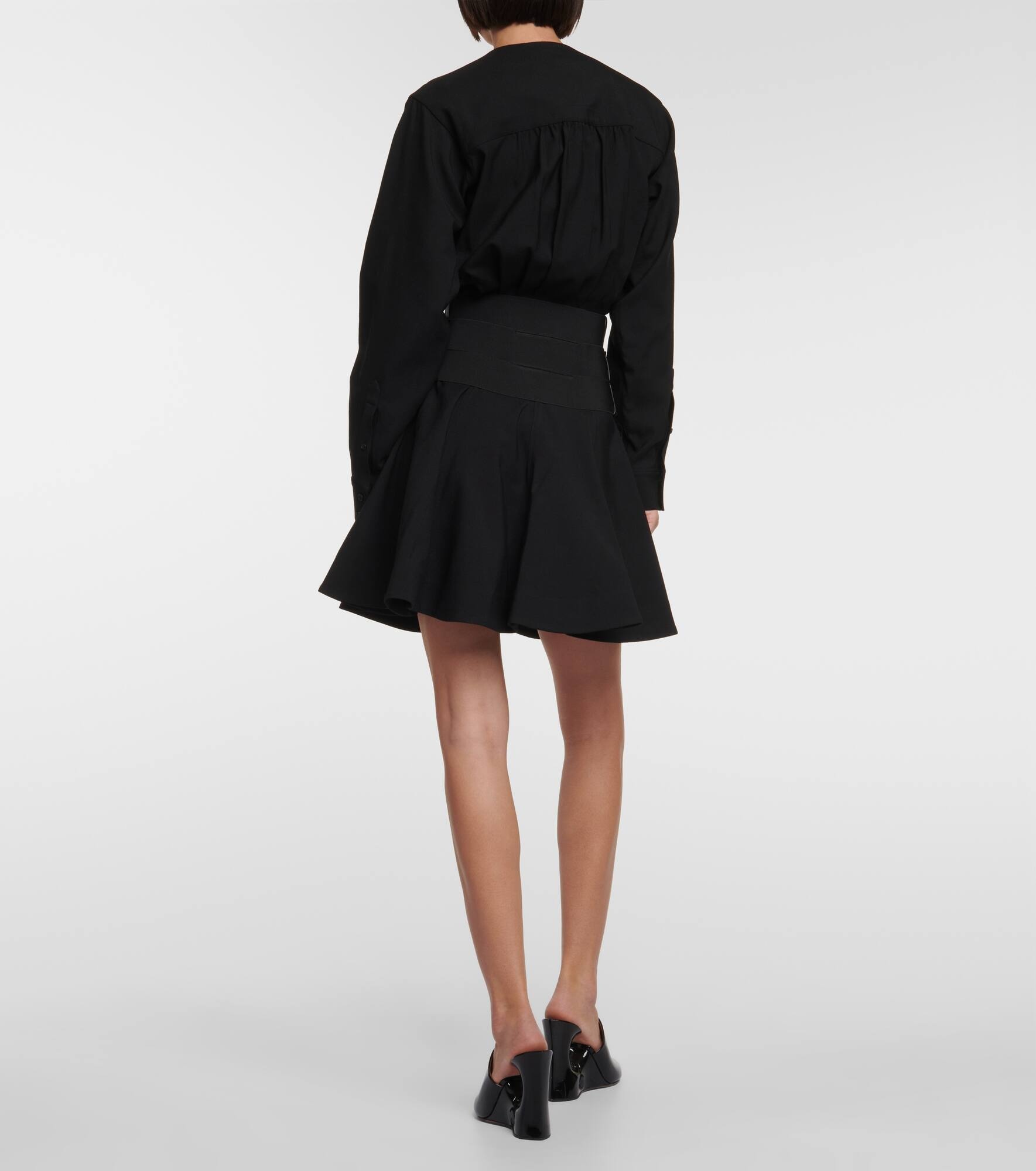 Belted wool minidress - 3