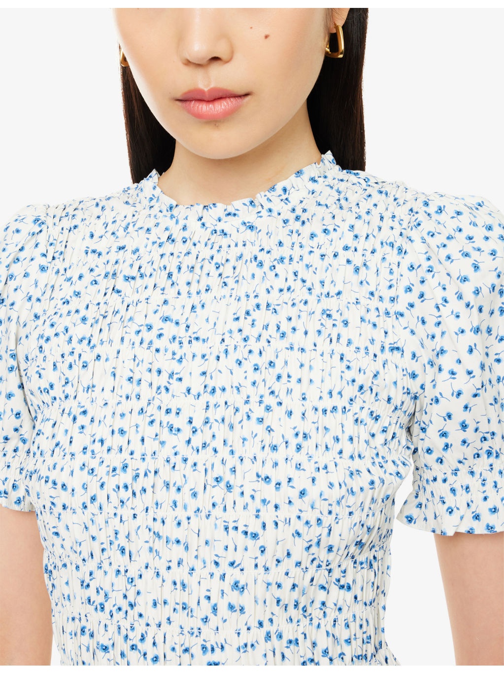 Leannah Floral-Print Stretch-Cotton Mini Dress - 5