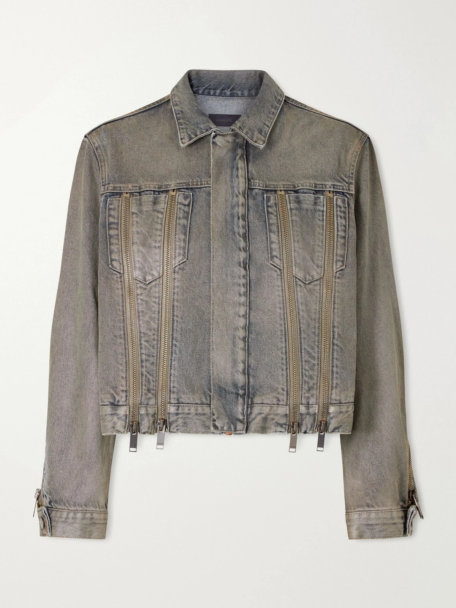 Medea Ziggy zip-detailed denim jacket Blue - 1