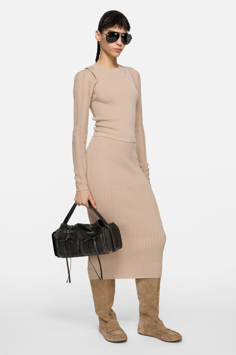 Acne Studios Multipocket bag - Dark brown/beige outlook