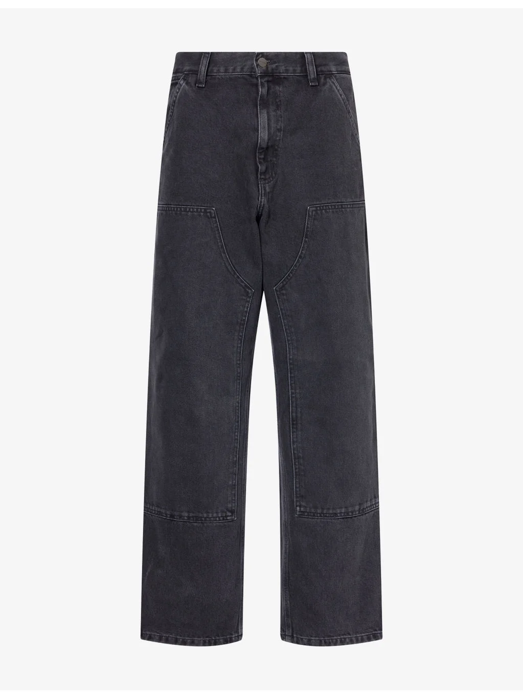 Double Knee Relaxed Cotton Jeans - 1