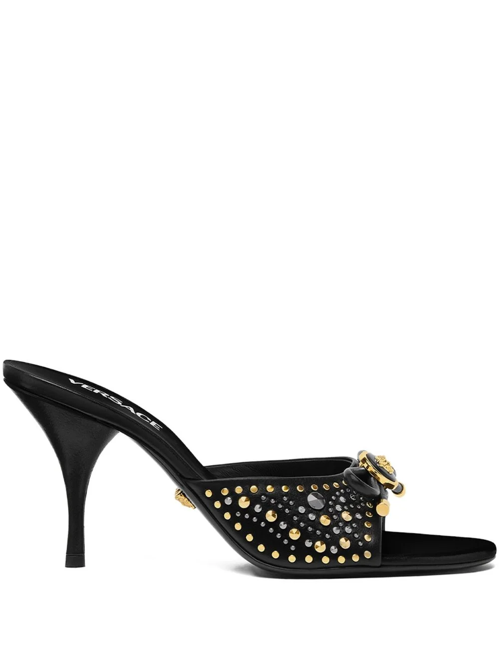 85mm La Medusa embellished leather mules - 1