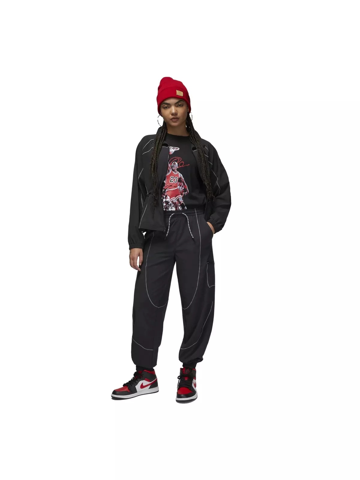 Women's Sport Tunnel Pants -Black - 6