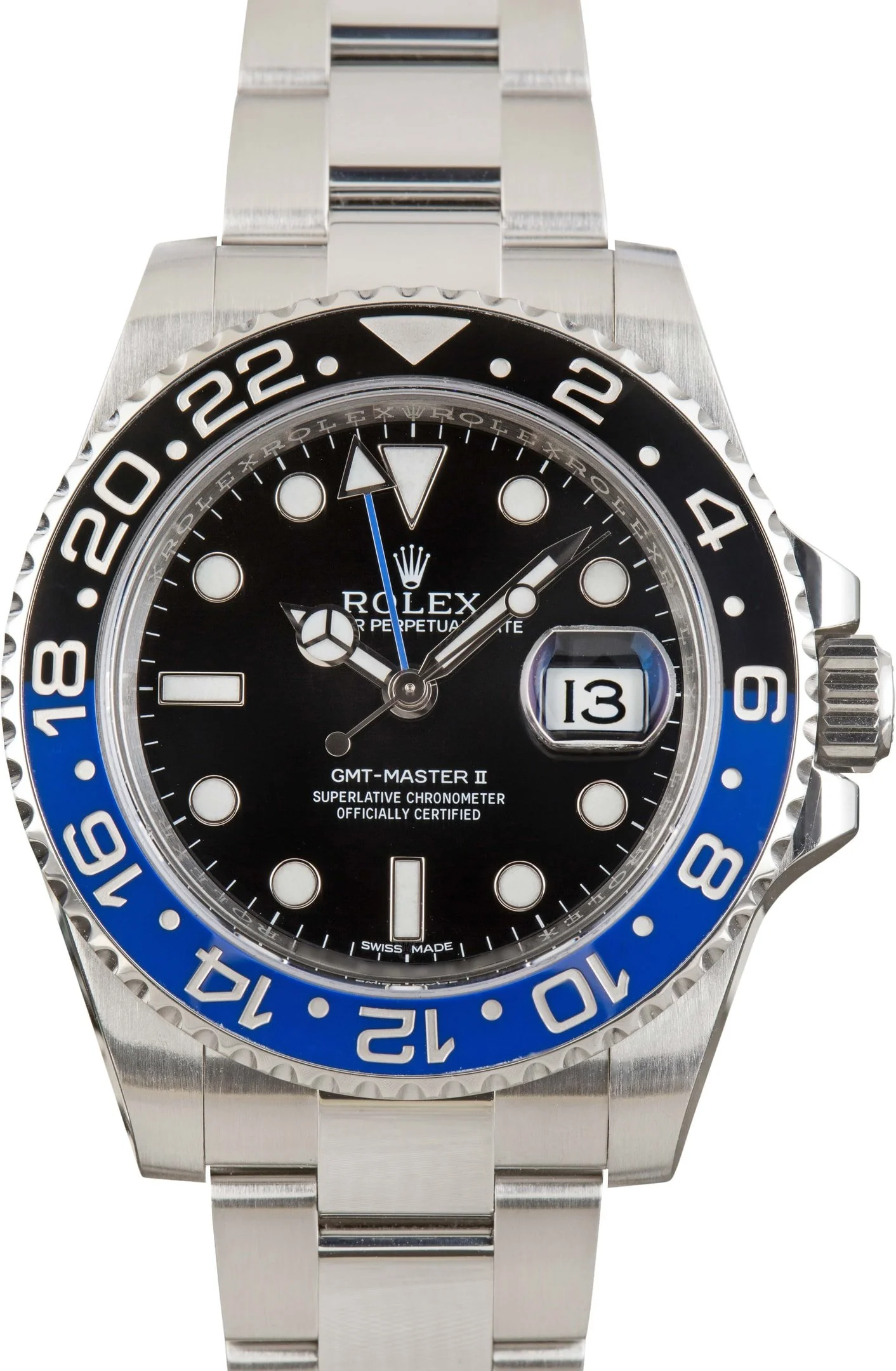 182969 Men's Rolex GMT Master II 116710 Batman - 1