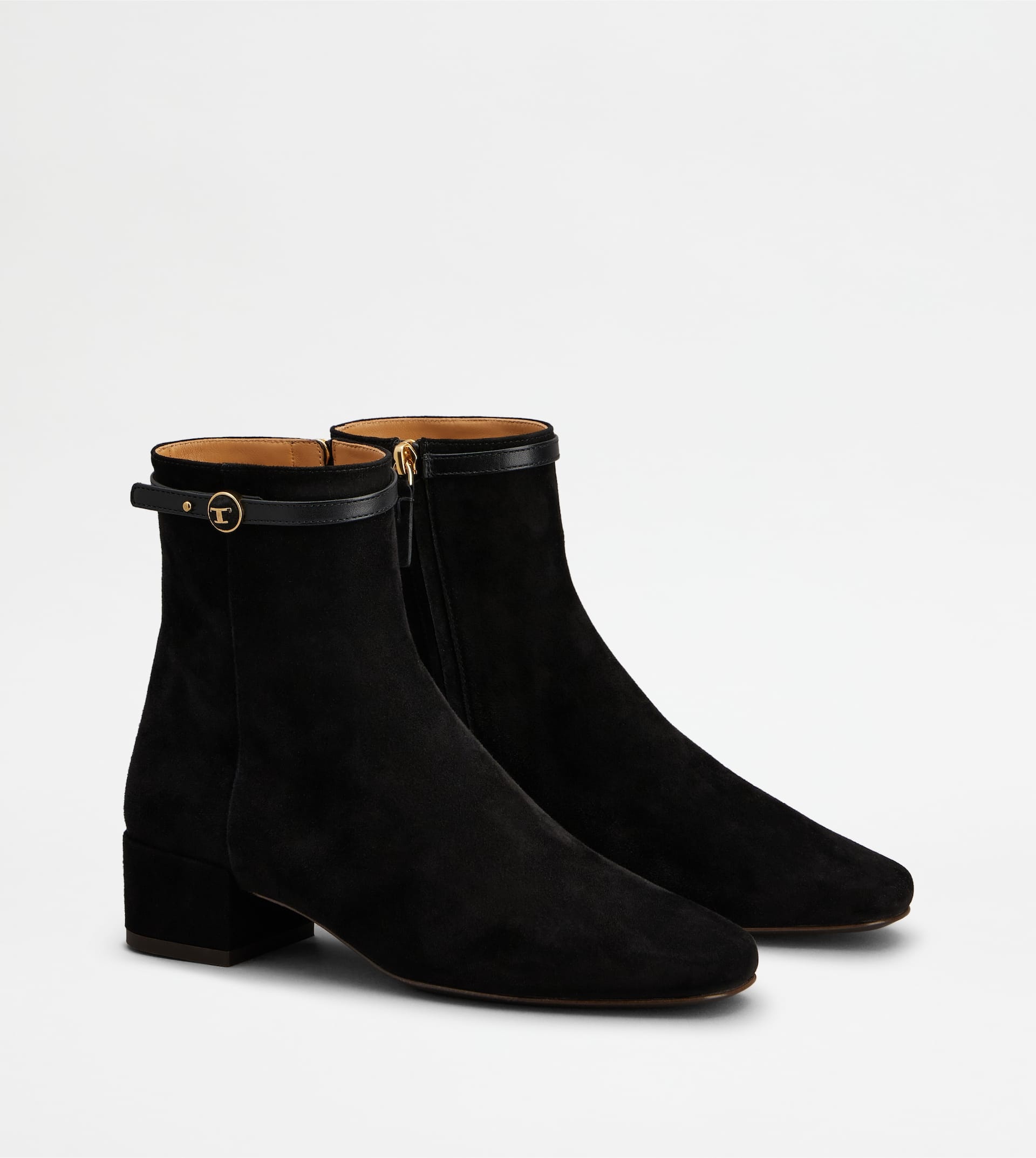 ANKLE BOOTS IN SUEDE - BLACK - 2