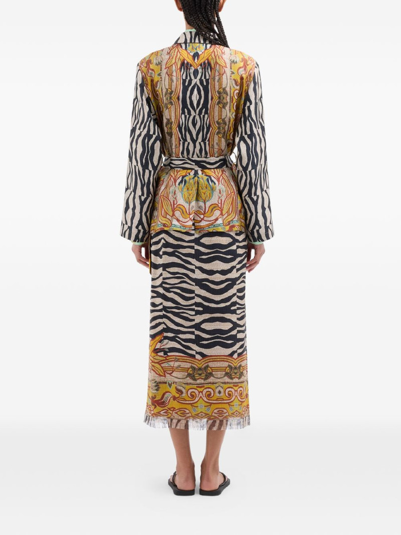 Aloe zebra floral jacquard jacket 3