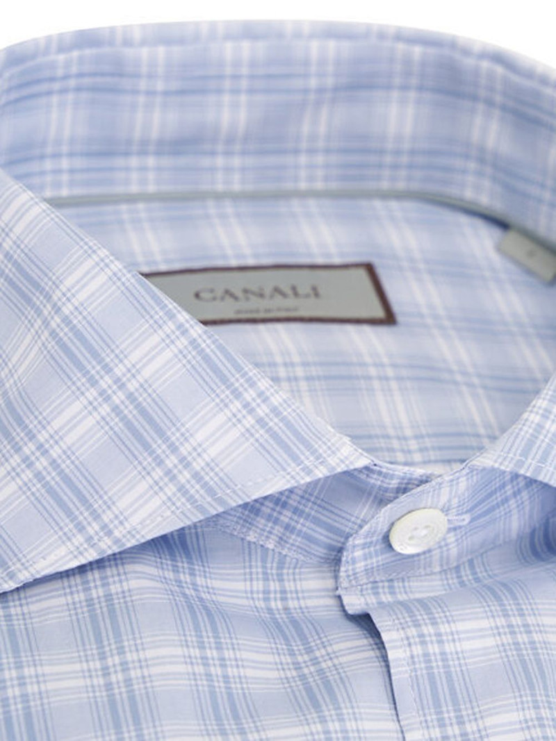 Canali checked cotton shirt outlook