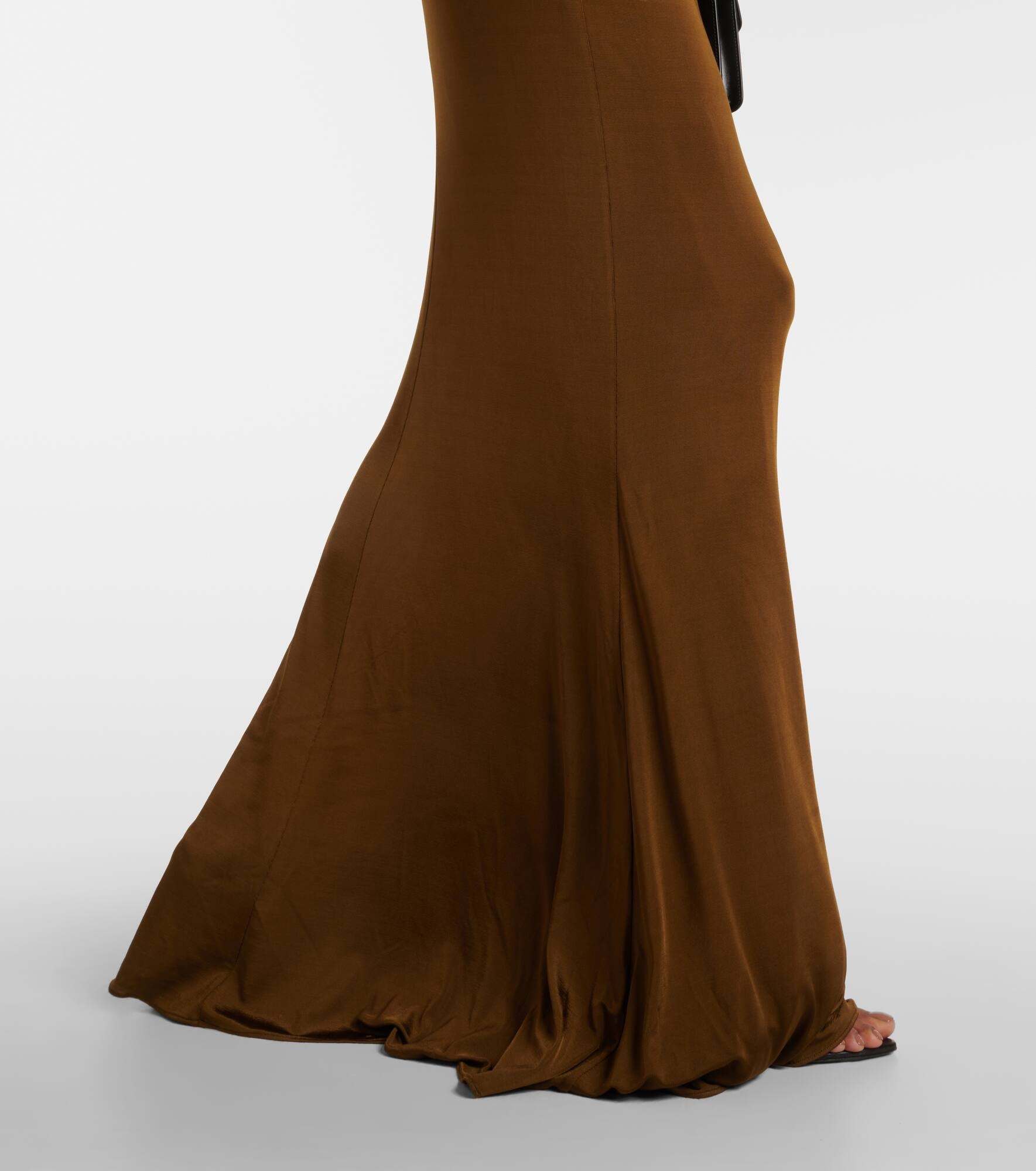 Halterneck jersey gown - 5