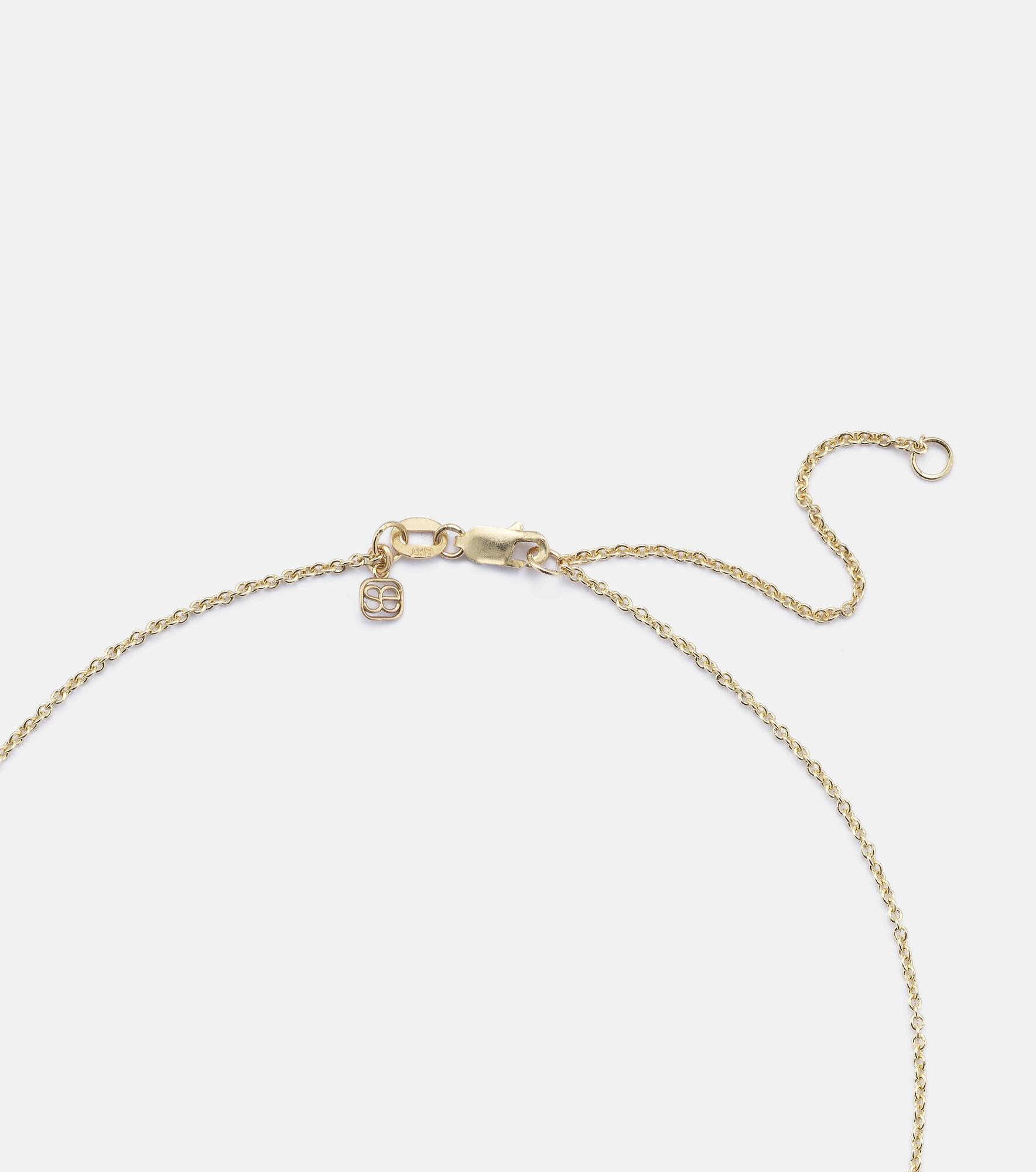 Pickleball 14kt gold pendant necklace with diamonds - 6