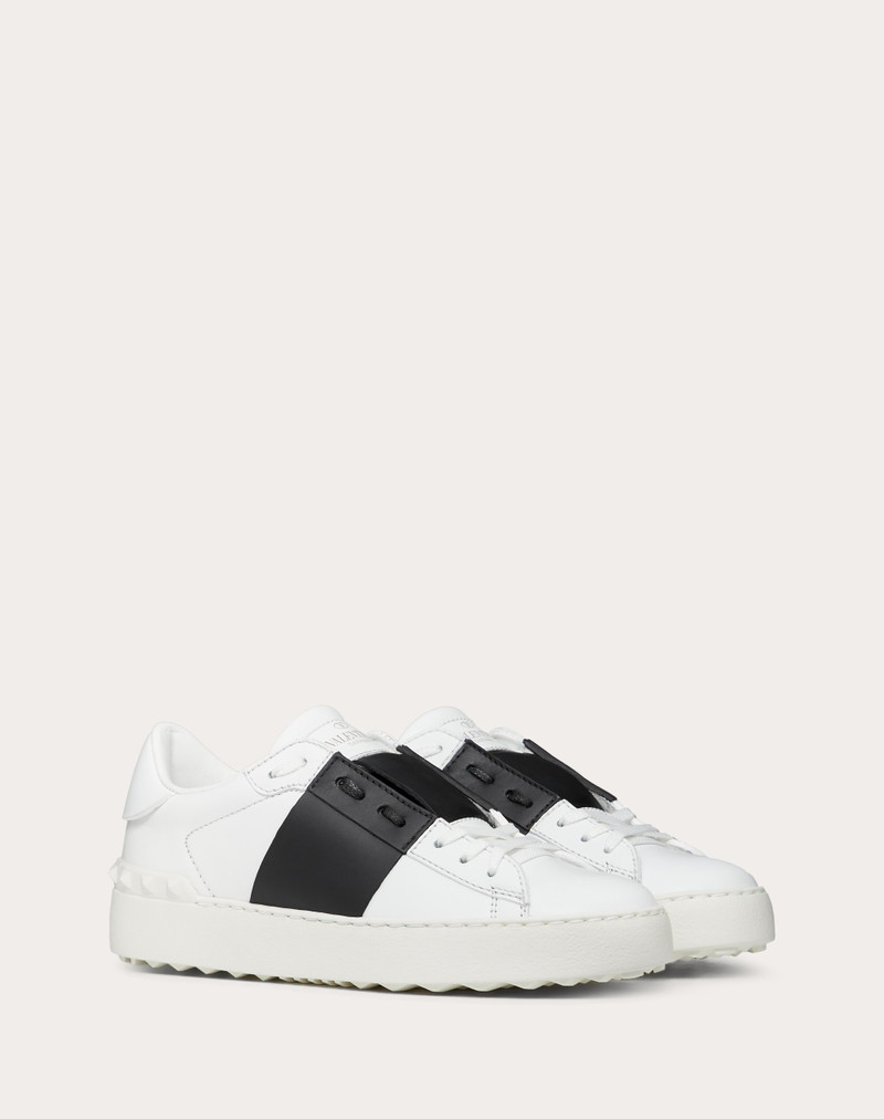 Valentino OPEN SNEAKER IN CALFSKIN LEATHER outlook
