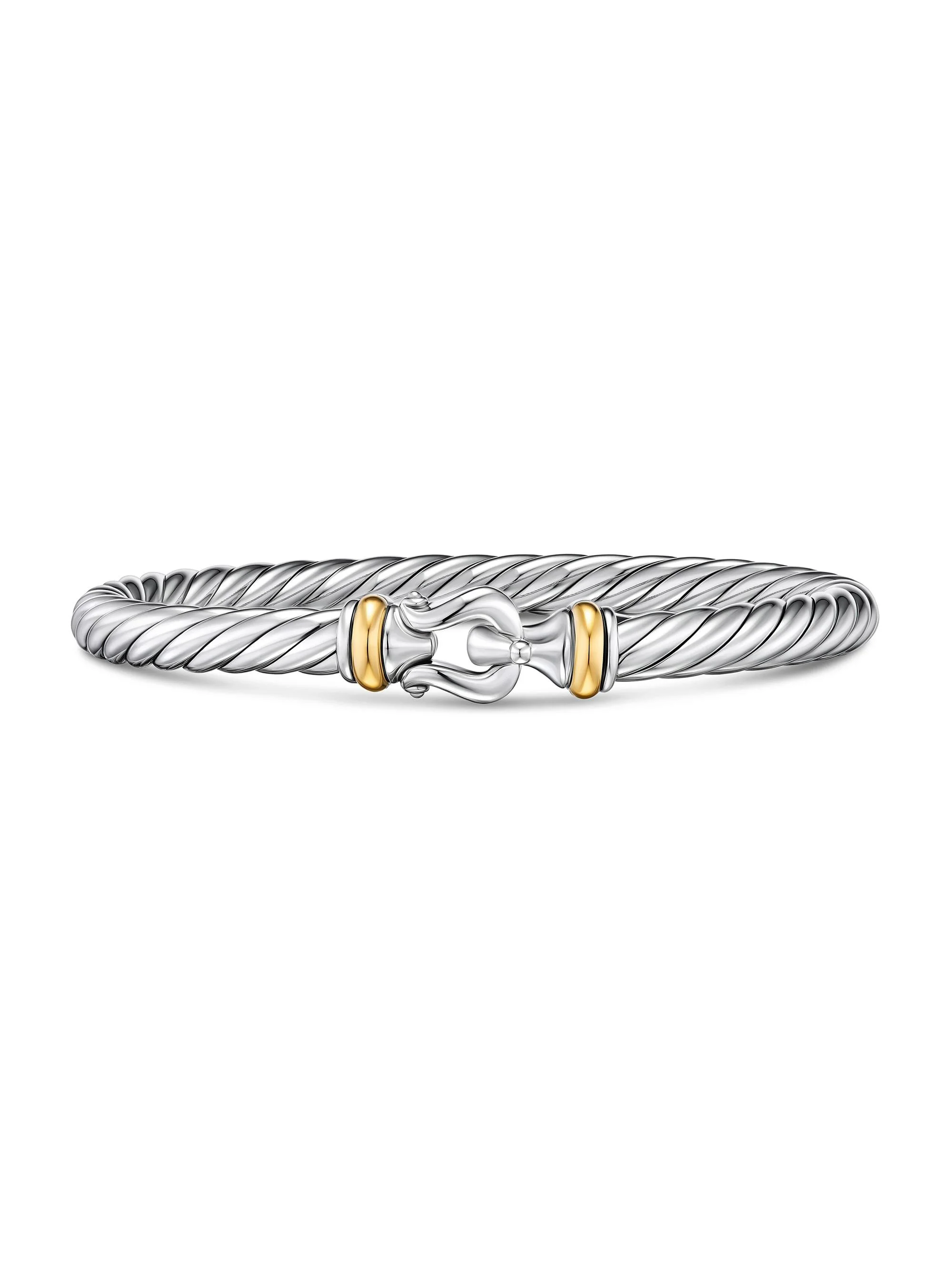 Women's Cable Flex Buckle Bracelet in Sterling Silver - Silver - 1