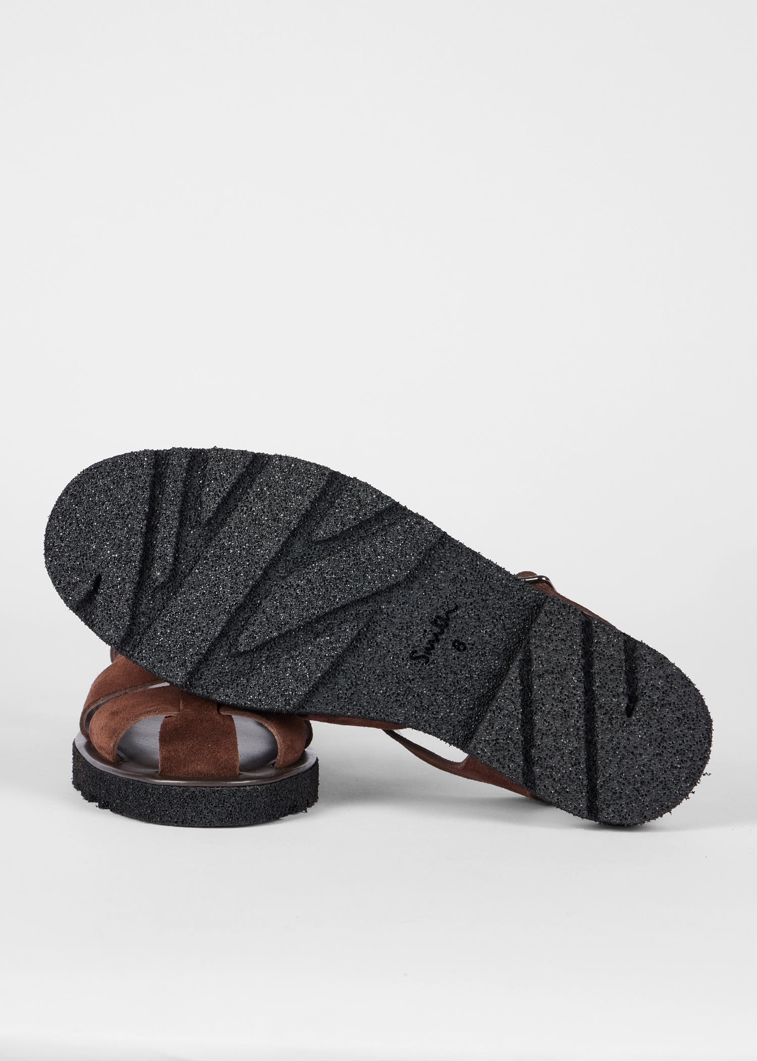 Chocolate Brown Suede 'Sandoval' Fisherman Sandals - 3