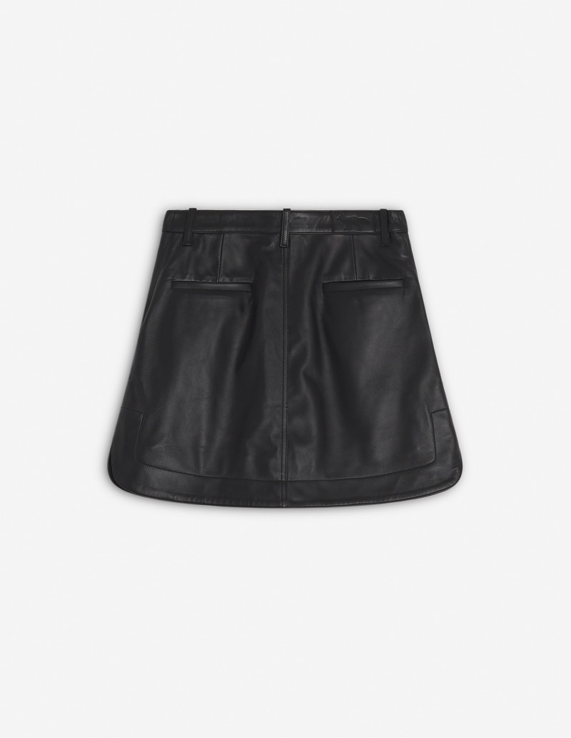 ROUNDED LEATHER SKIRT 7