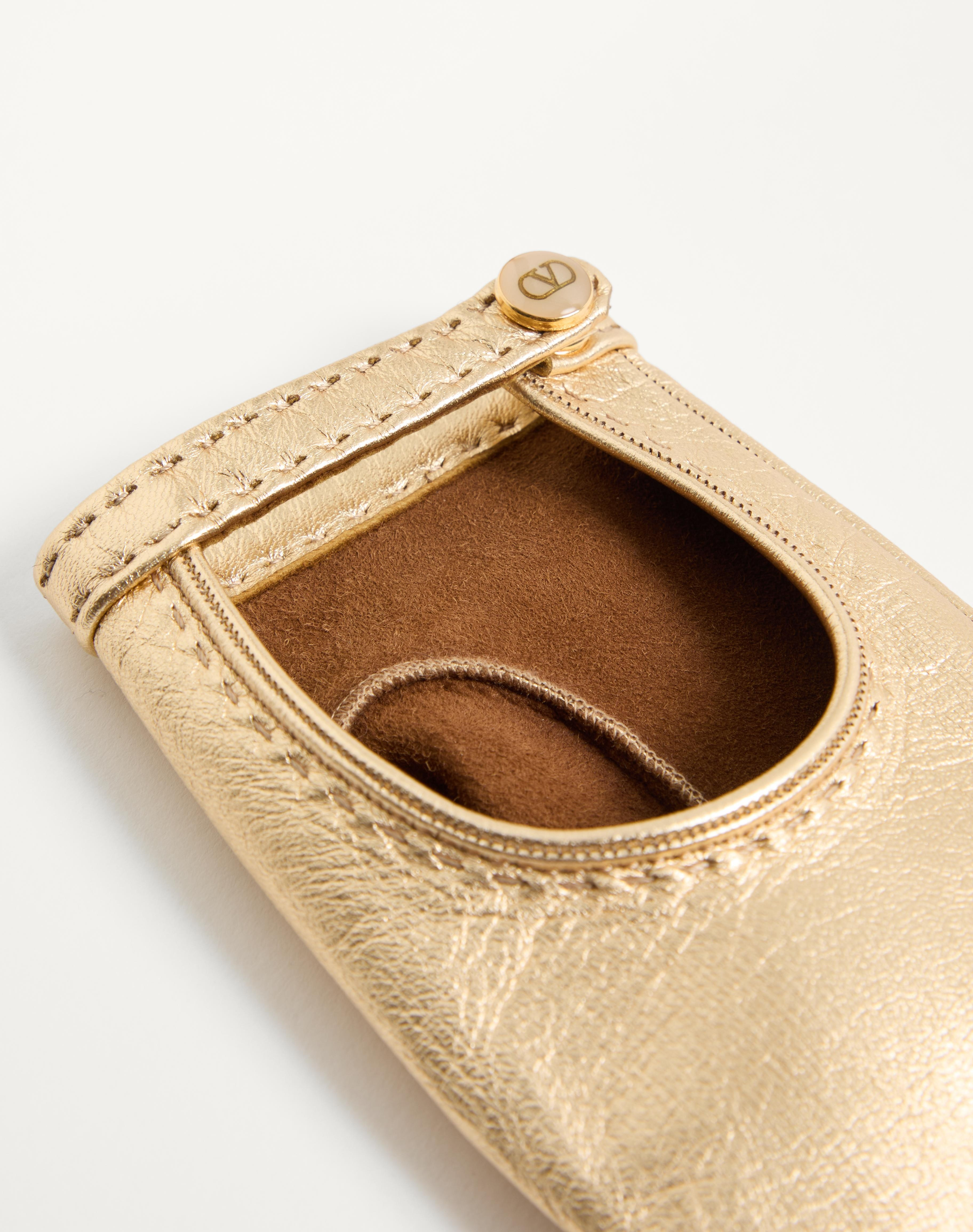 VLOGO SIGNATURE LAMINATED NAPPA GLOVES - 3