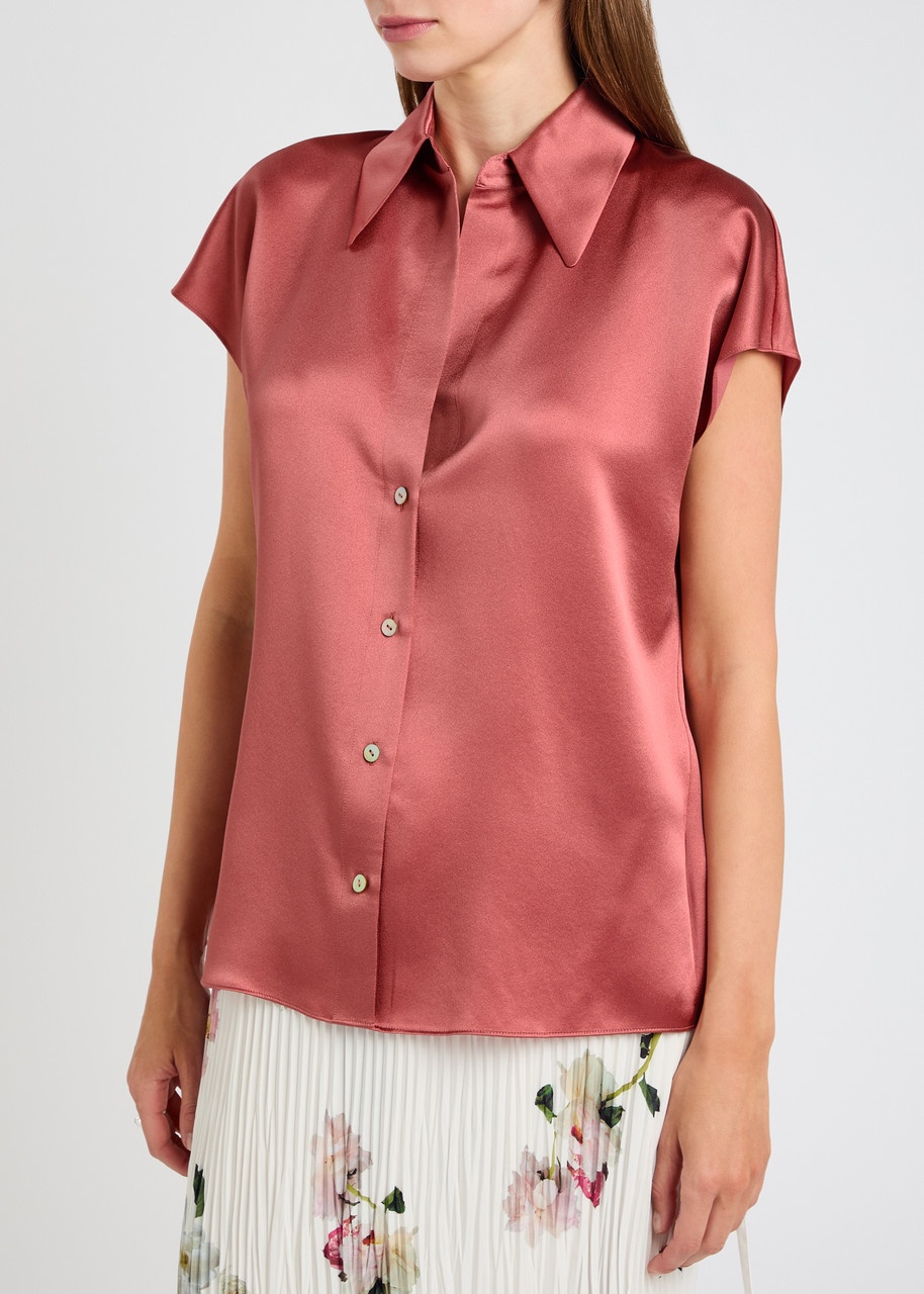 Vince Silk-satin Shirt - 2