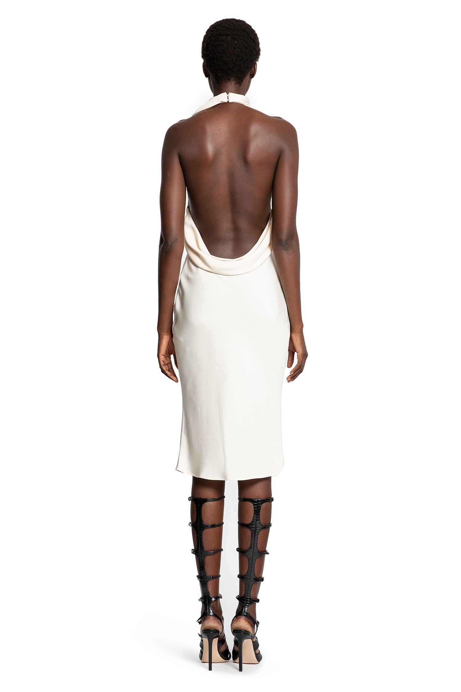 Halterneck-Silk-Cocktail-Dress - 2