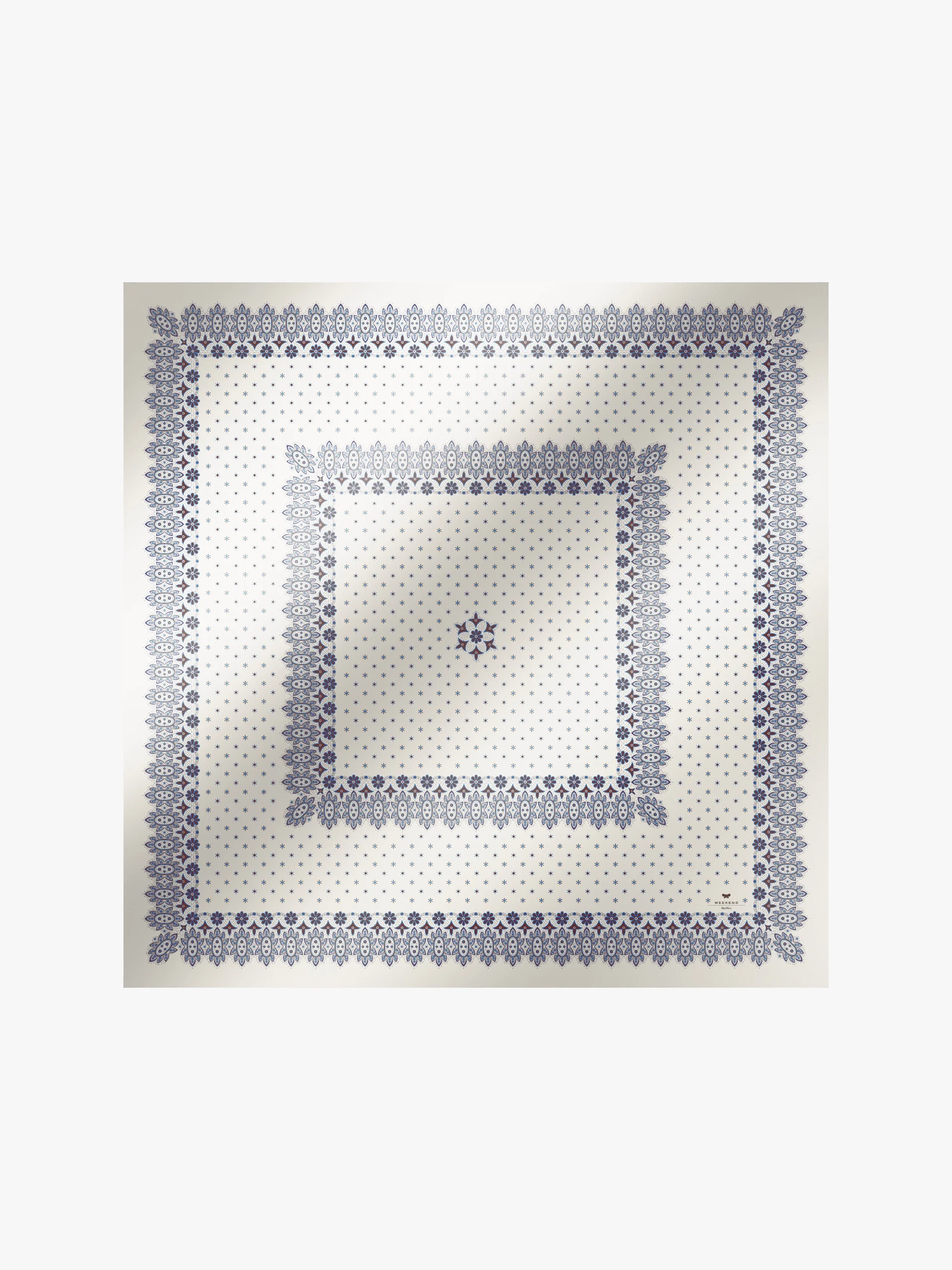 ONESTO Printed twill pocket square - 1