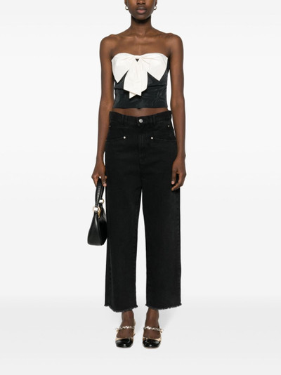 STAUD Atticus bow-embellished top outlook
