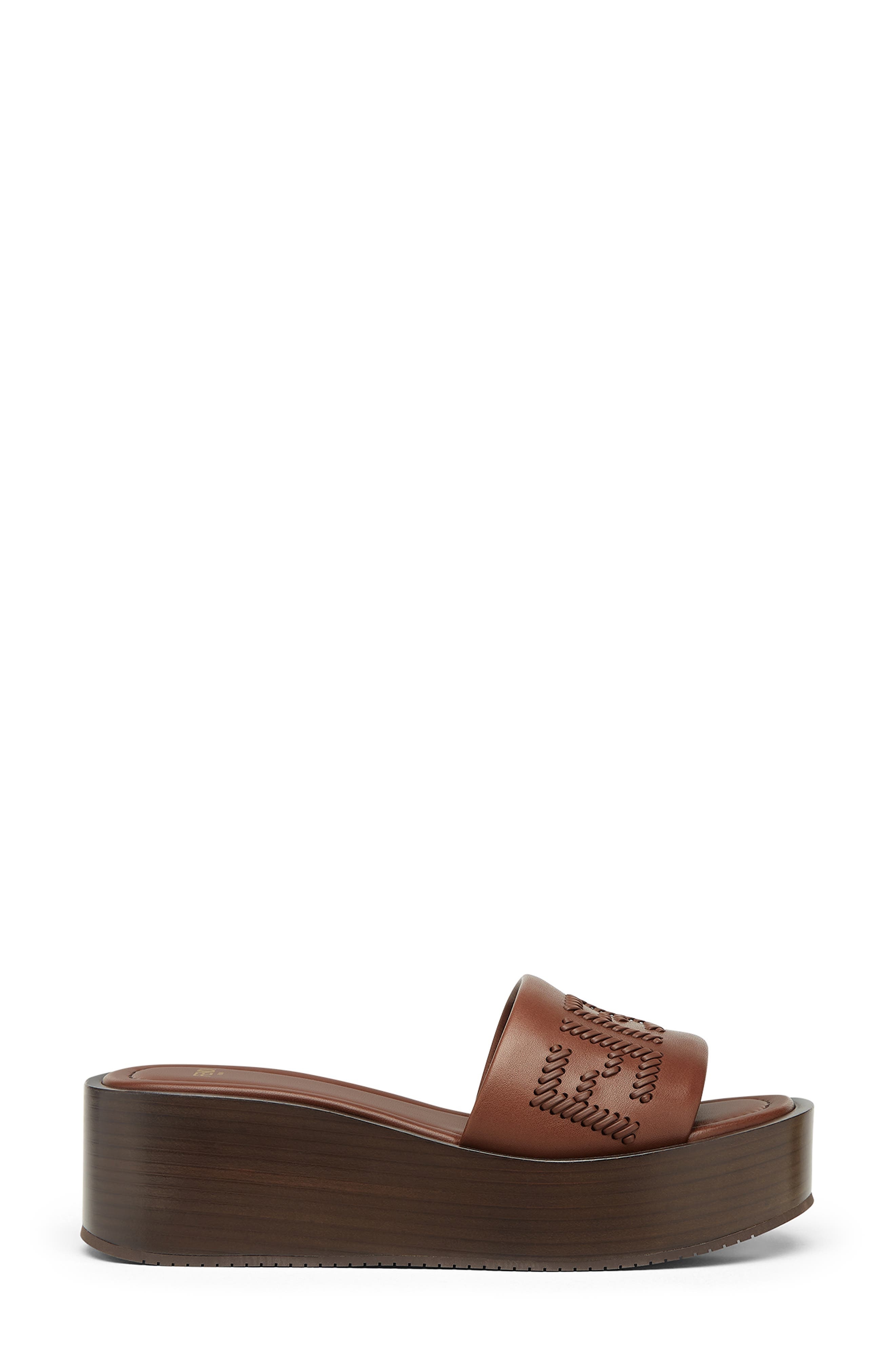 Fendi Sunshine Flatform Slide Sandal in F1Stj Drk Ghianda Ghianda at Nordstrom - 2
