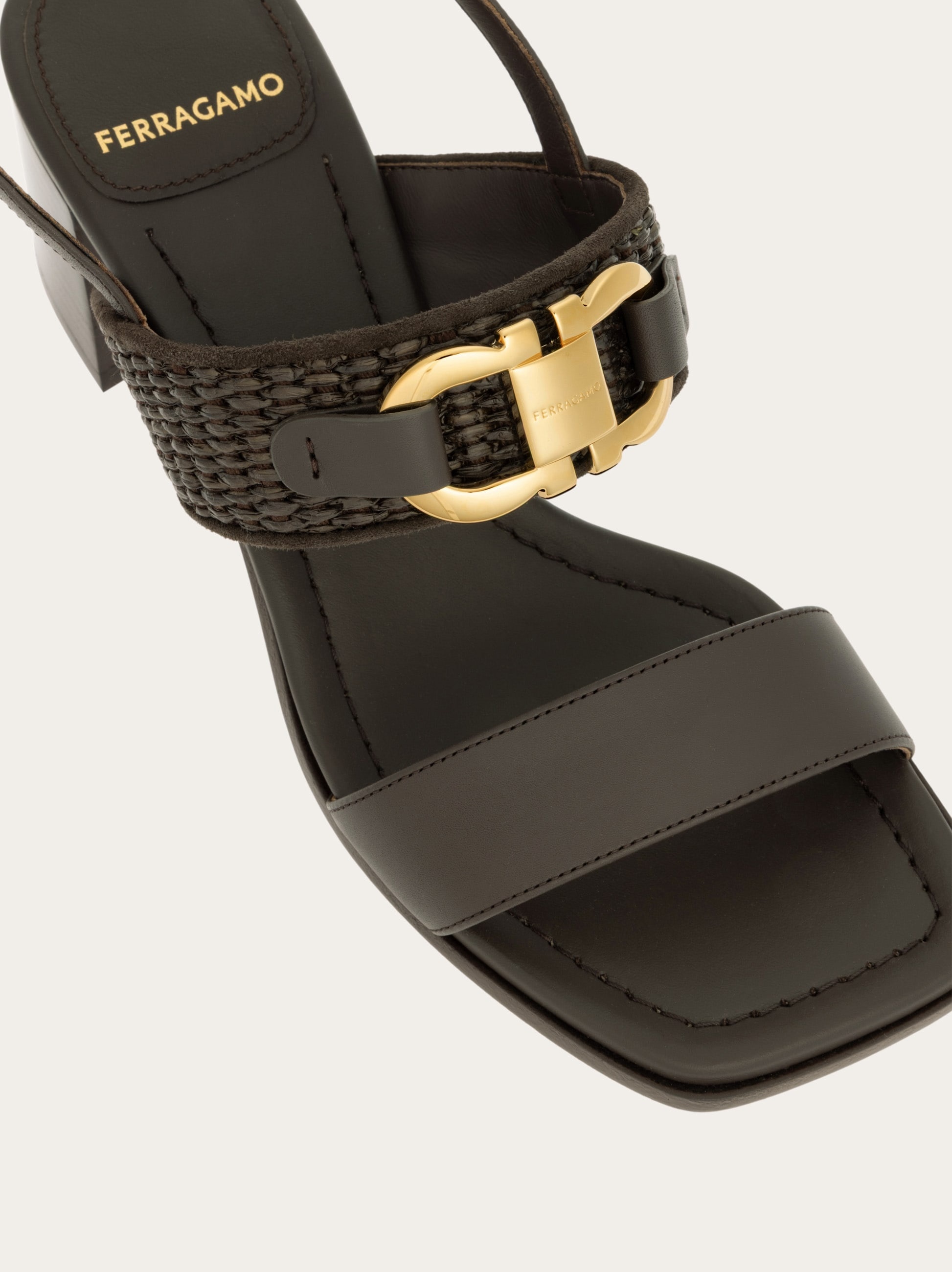 Gancini buckle sandal - 5